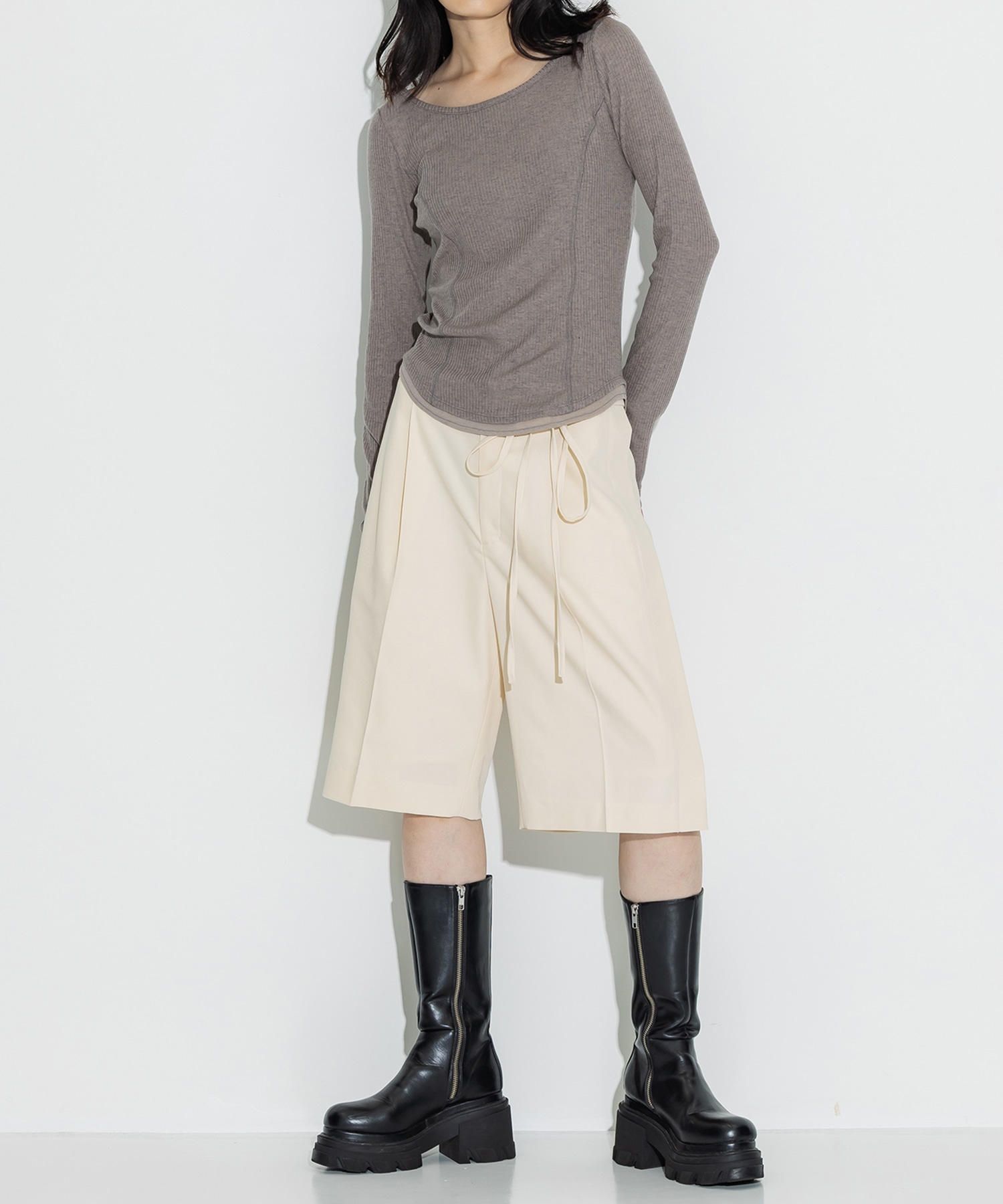 Cashmere Silk Wool Long Tee STUDIOUS