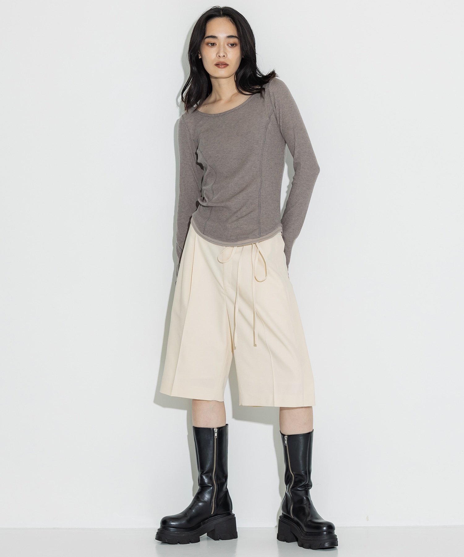 Cashmere Silk Wool Long Tee STUDIOUS