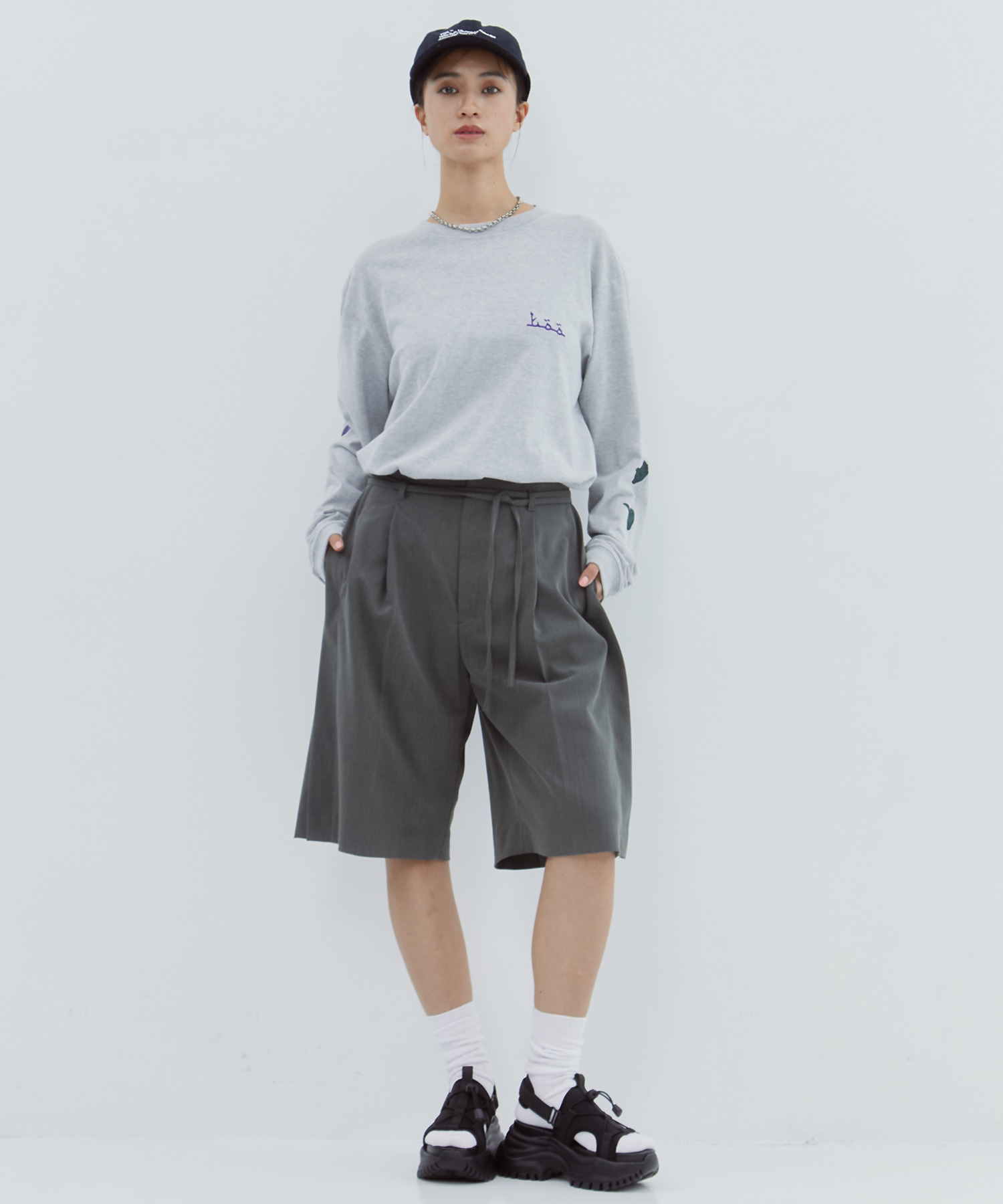Side Folded Half Pants STUDIOUS