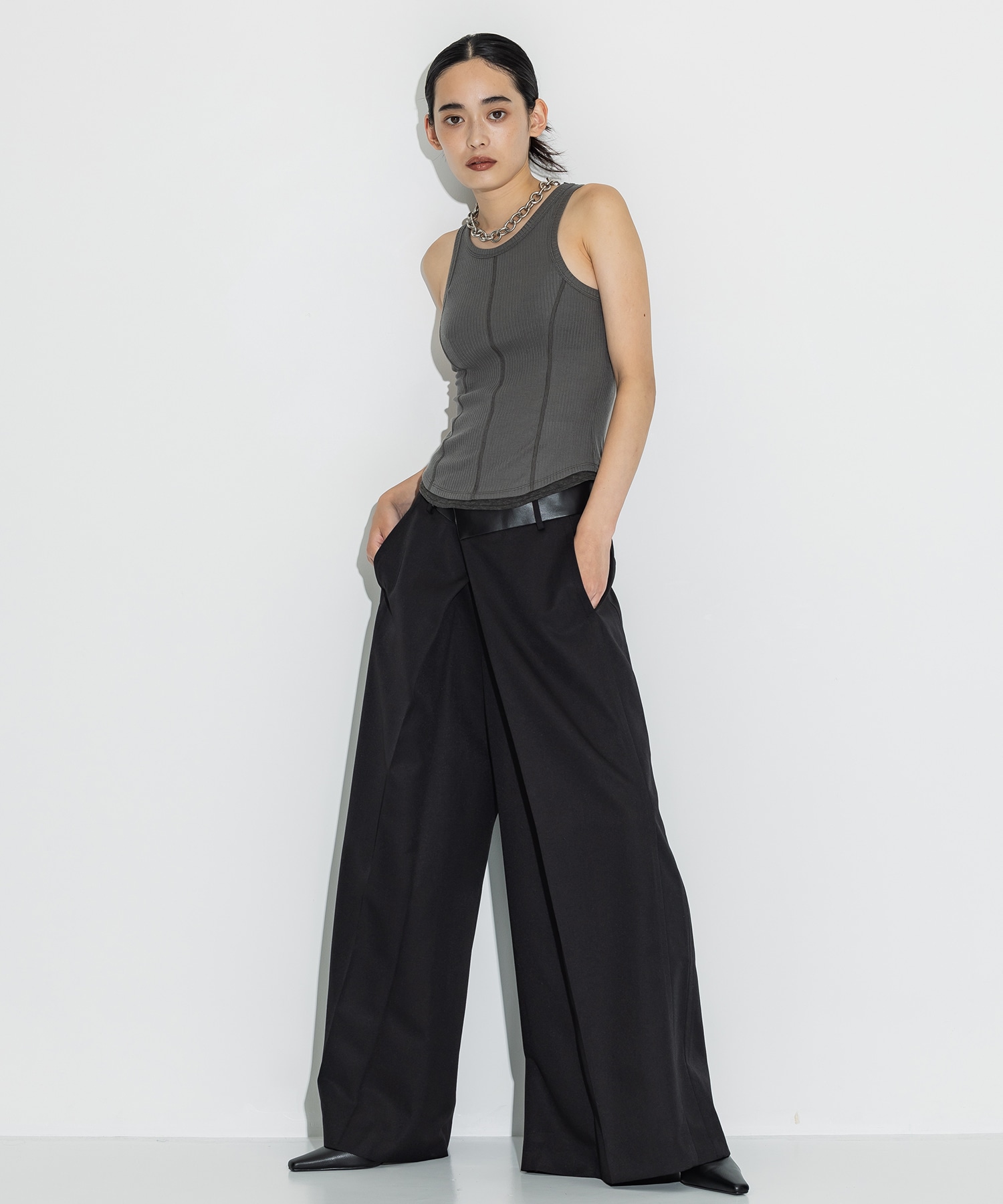 Leather Belted Trousers STUDIOUS