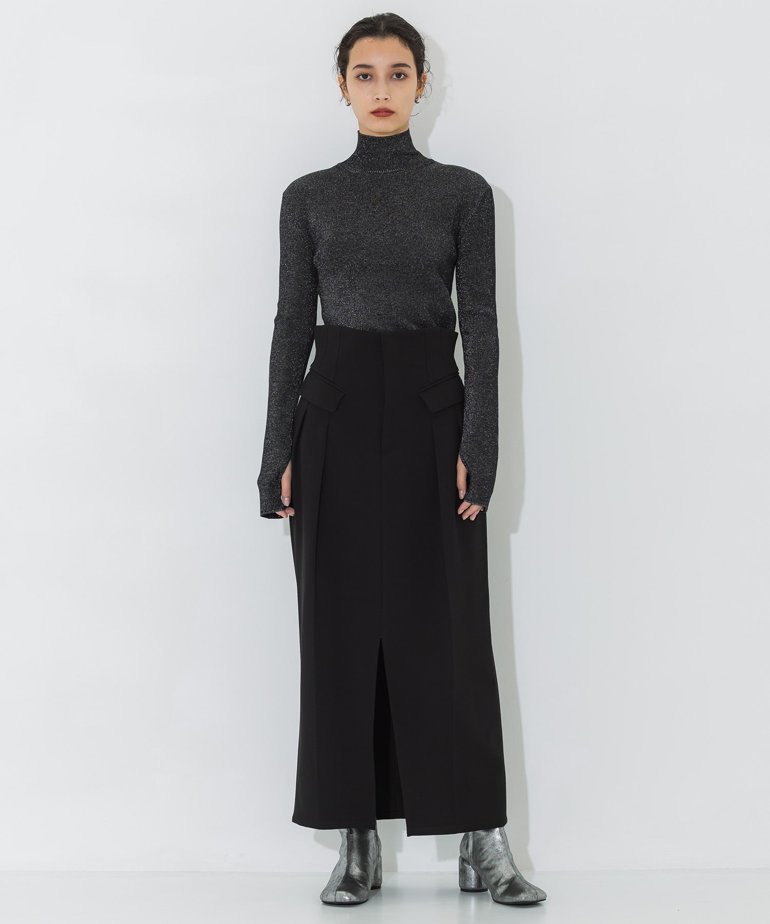 High Waist Tailored Skirt STUDIOUS