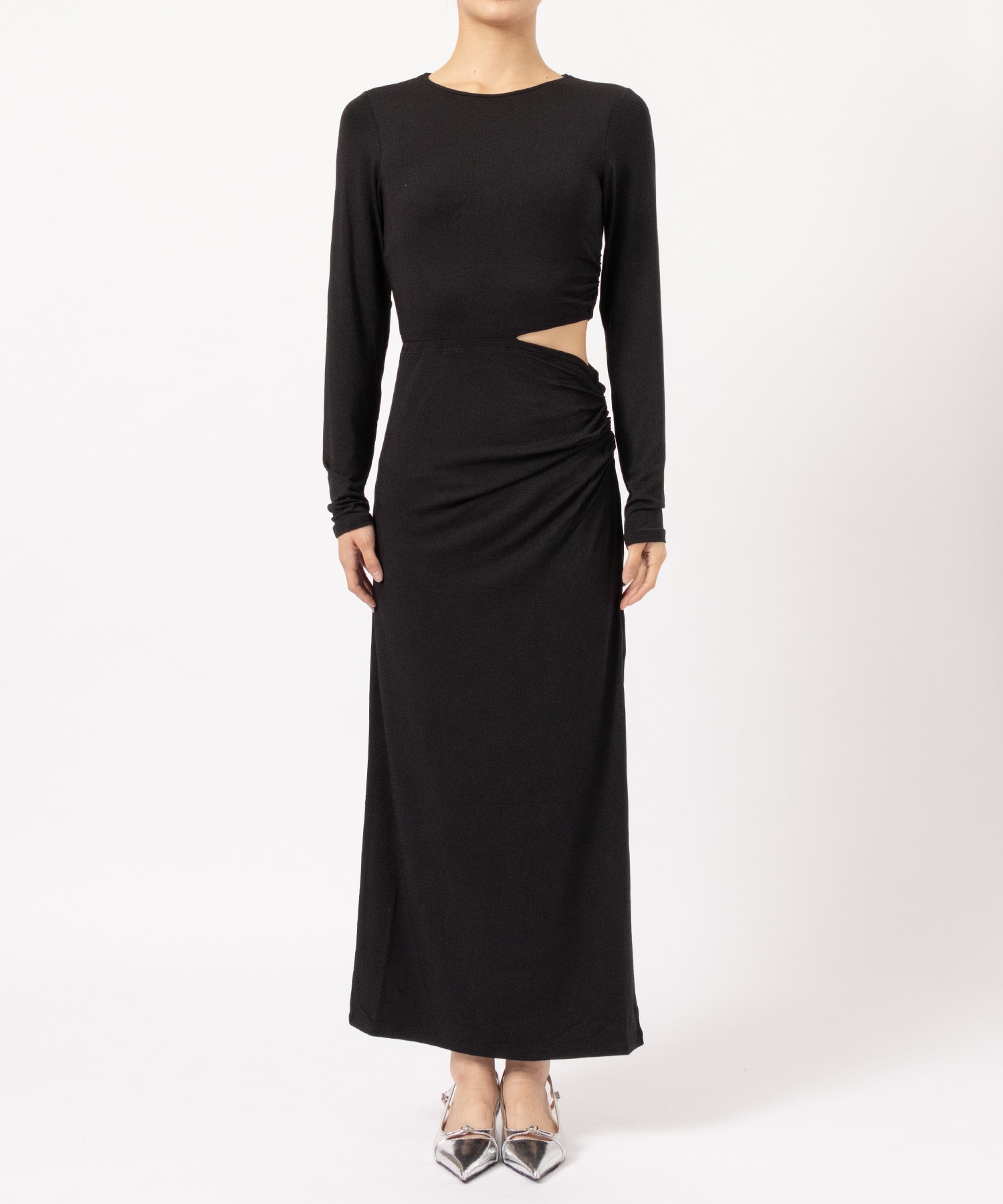 Collagen Side Slit Asymmetrical Dress determ