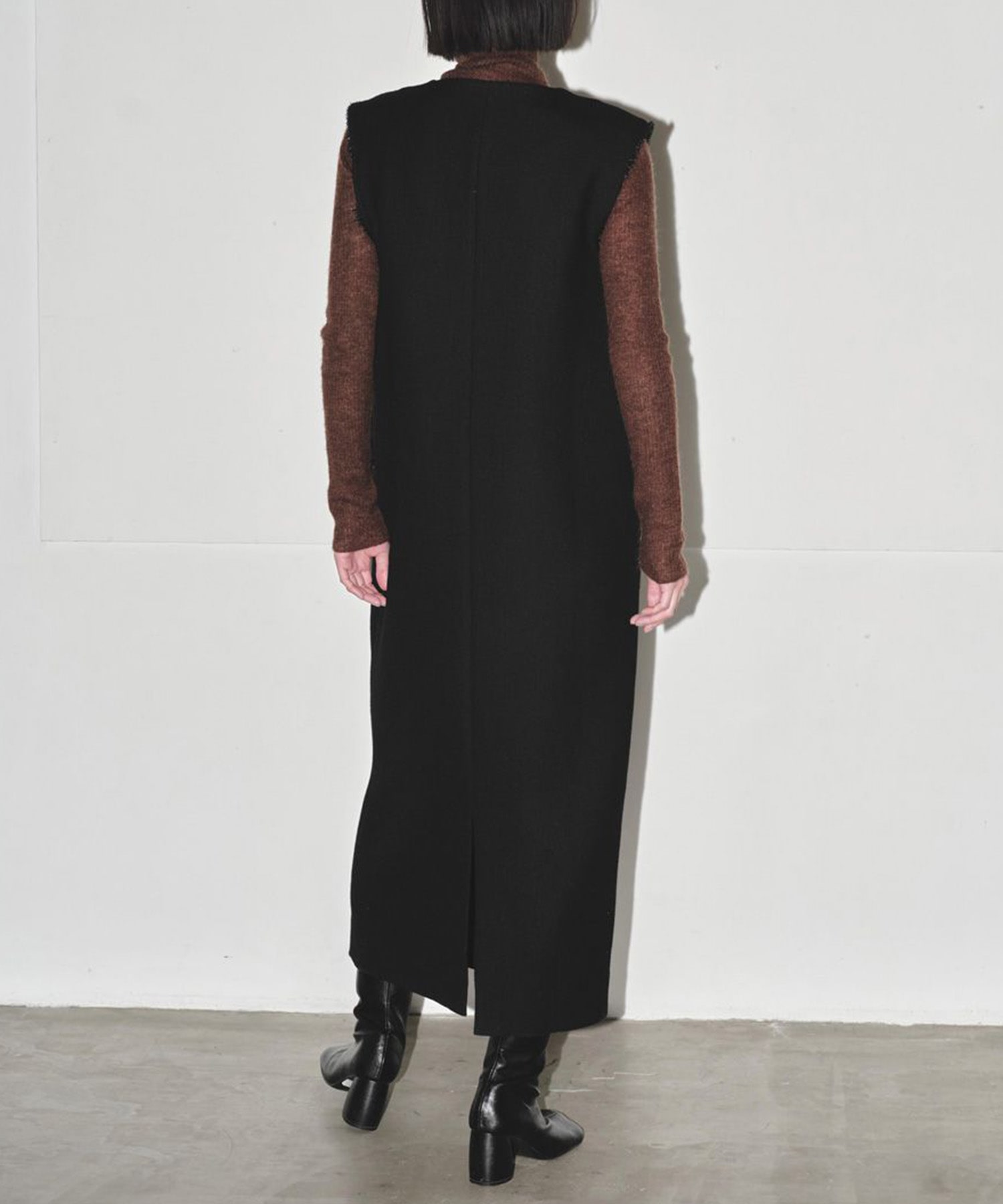 Doubleface Wool Keyneck Dress TODAYFUL