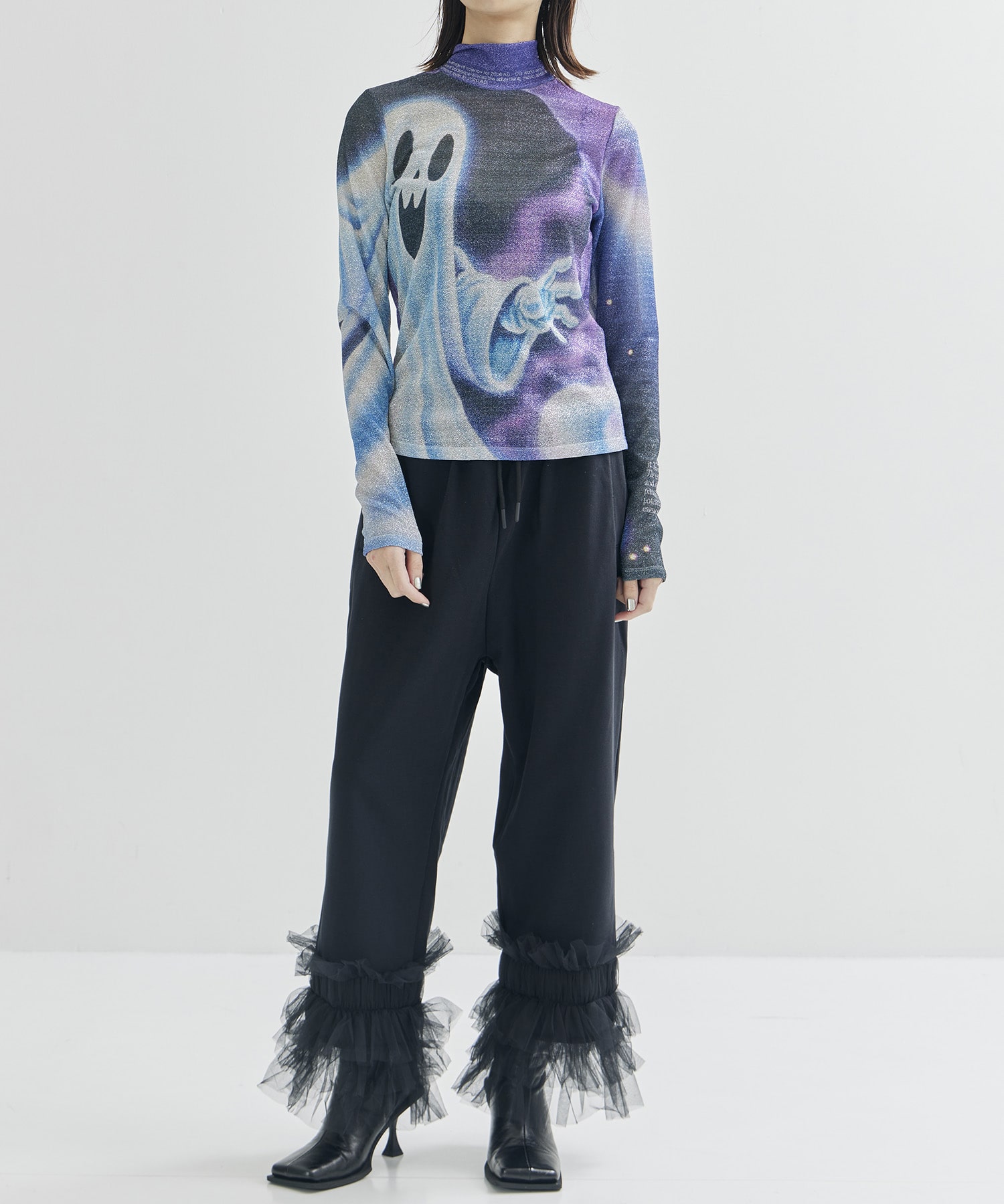 Graphic Glitter Top YOHEI OHNO