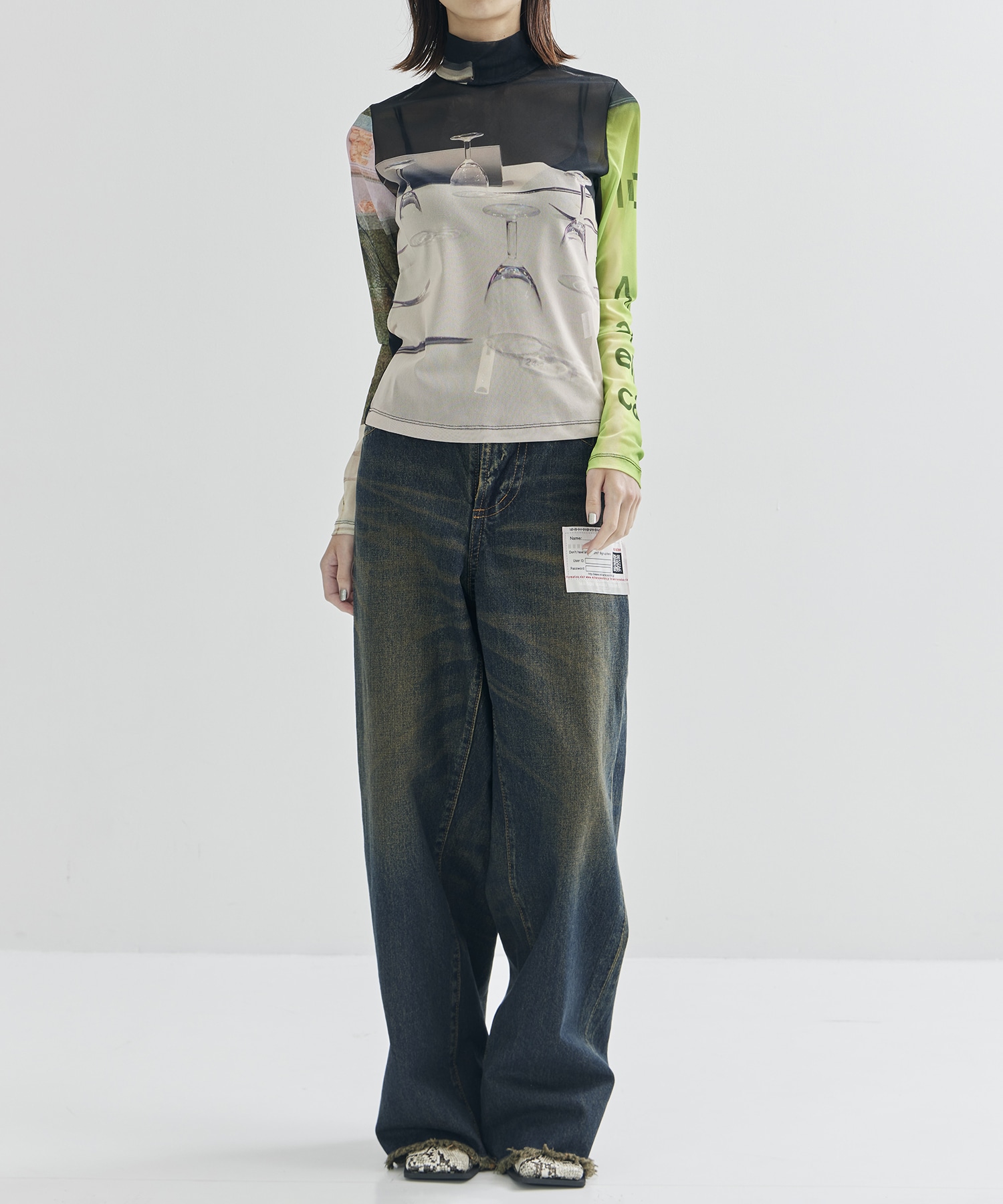 Graphic Mesh Top YOHEI OHNO