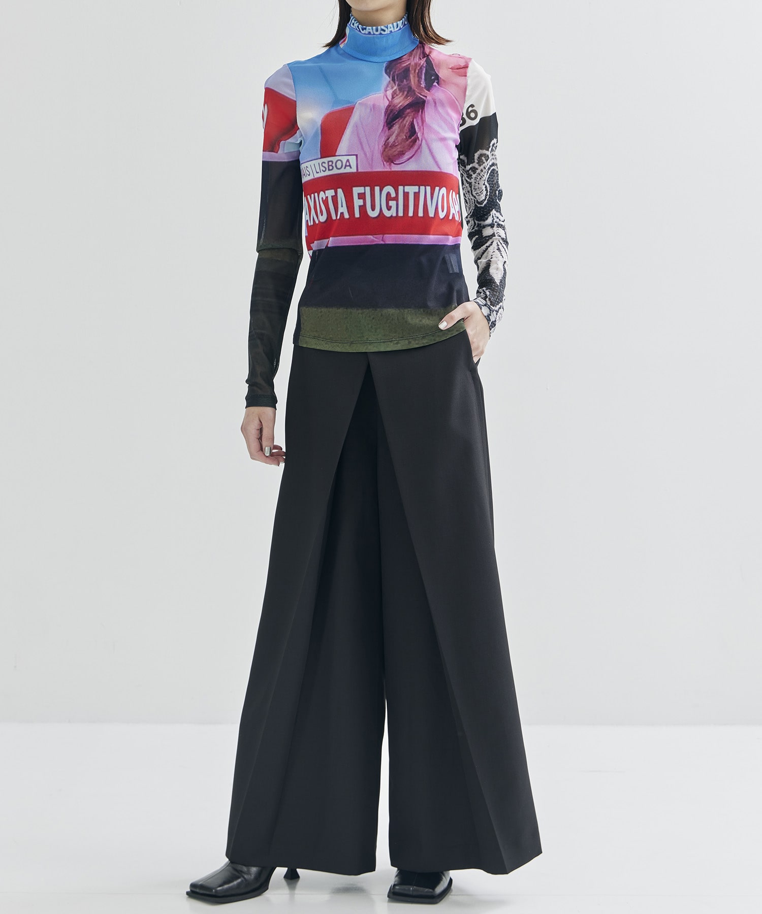 Graphic Mesh Top YOHEI OHNO