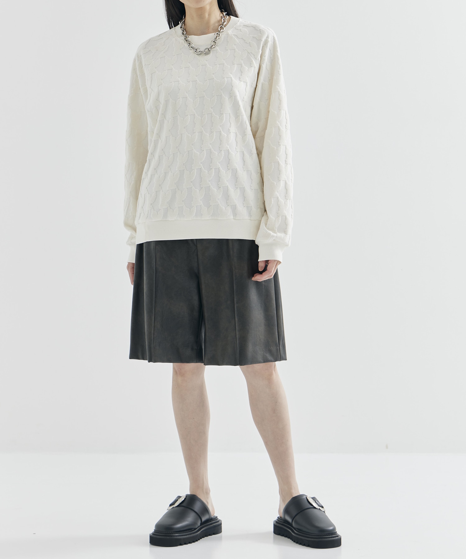 ANGEL PILE JACQUARD SWEATSHIRT MASU