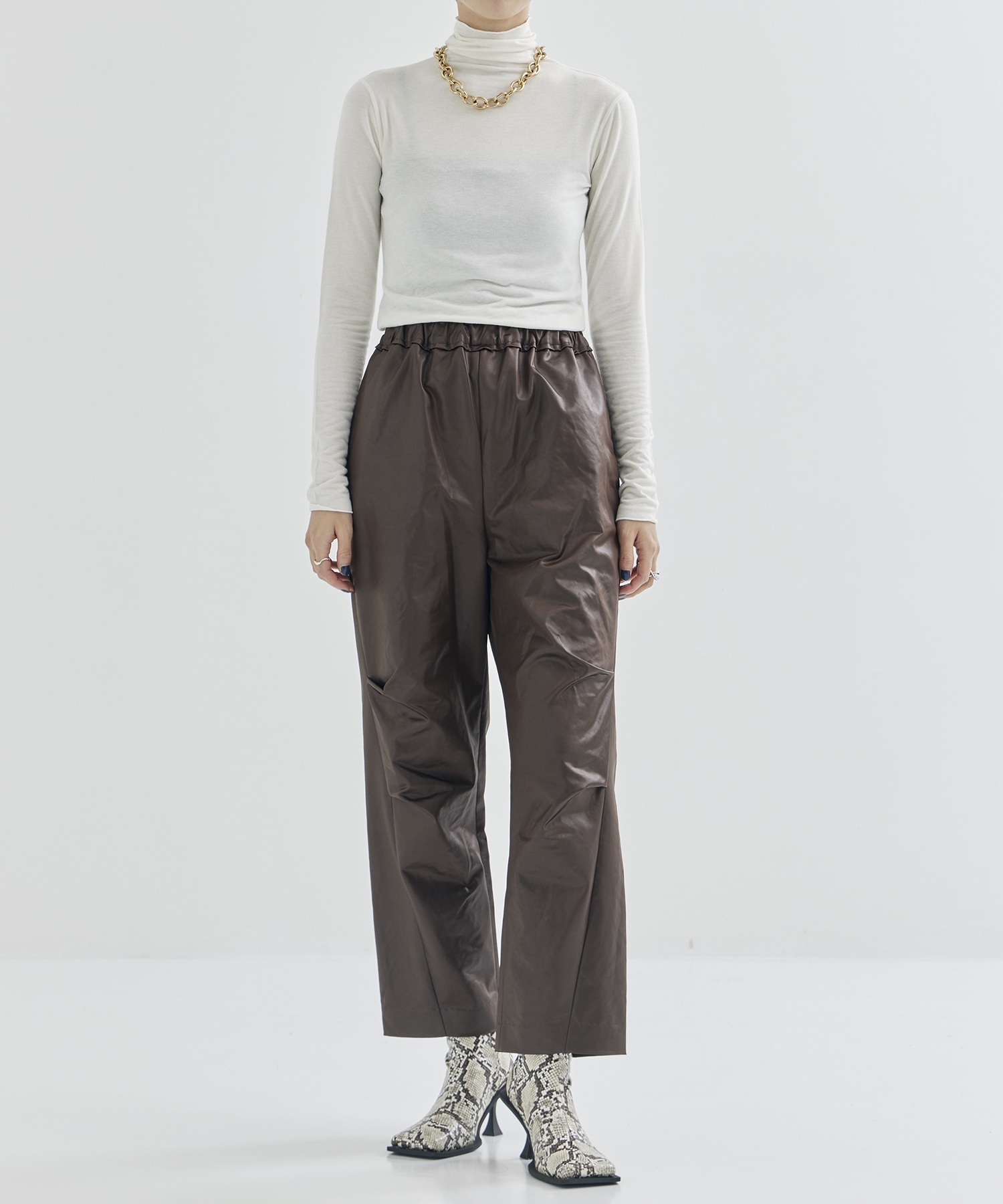 Leather touch trouser IIROT