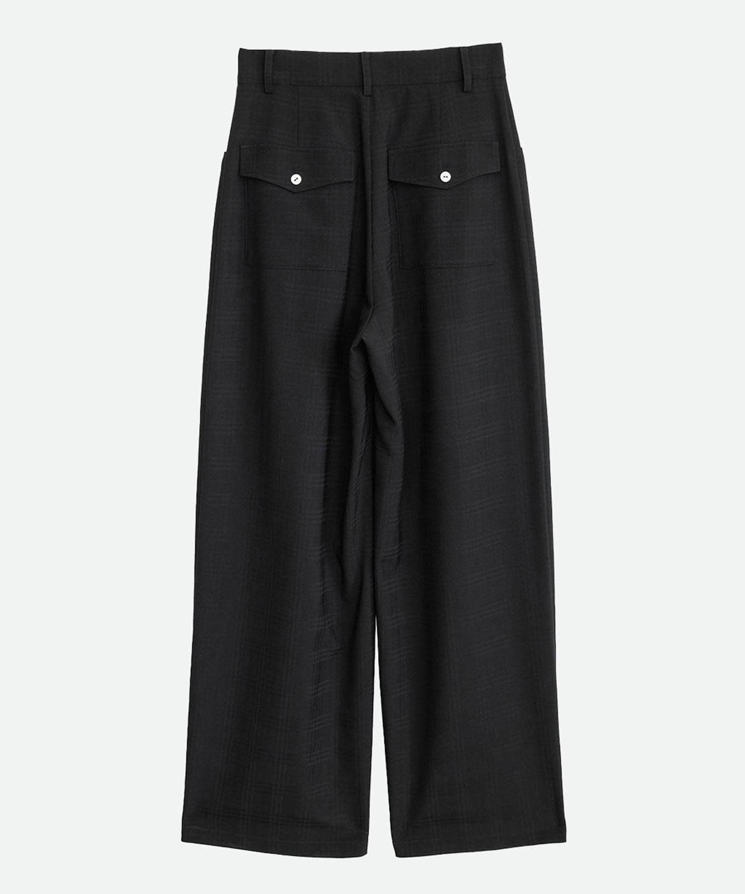 CHECK RELAX WIDE PANTS NOUNLESS