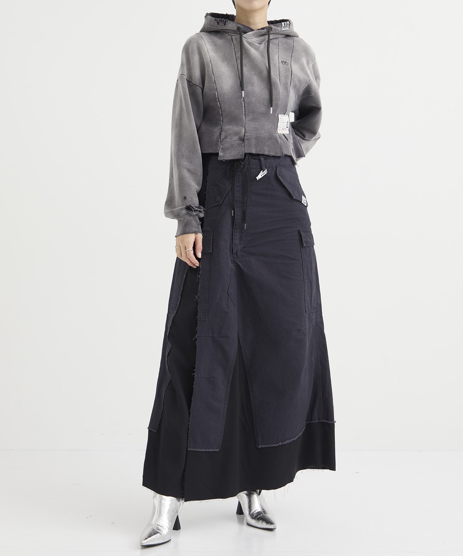 MILLITARY PANTS COMBINED SKIRT Maison MIHARA YASUHIRO