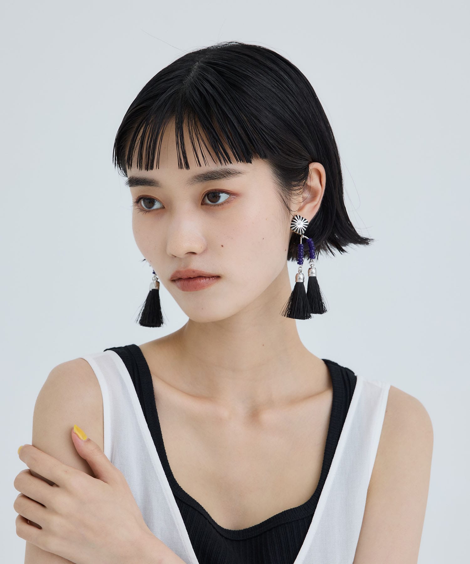 Double fringe earrings TOGA PULLA