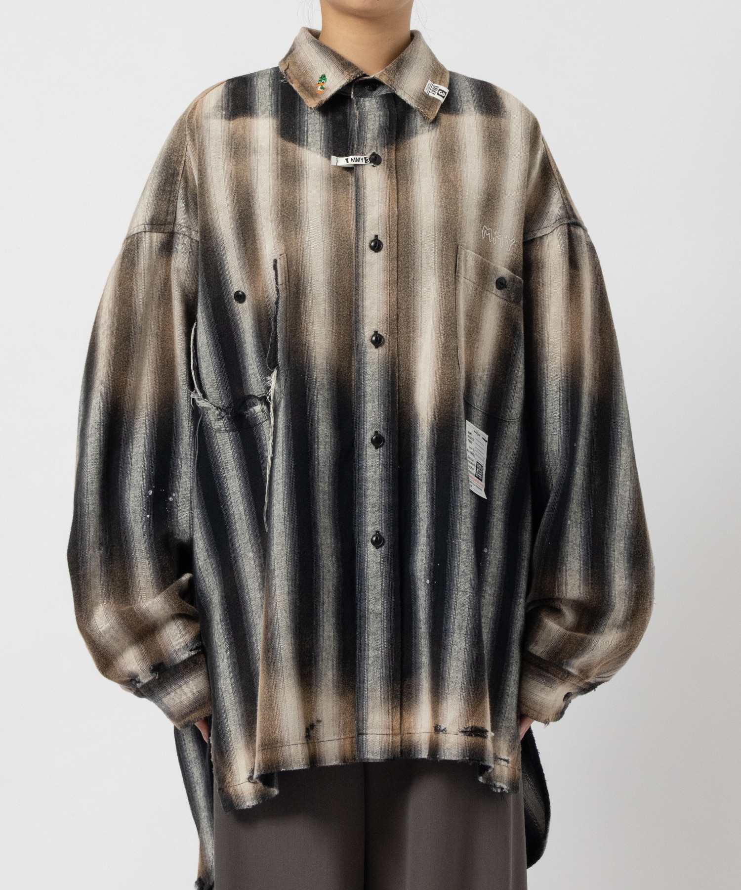 OMBRE STRIPE SHIRTS Maison MIHARA YASUHIRO