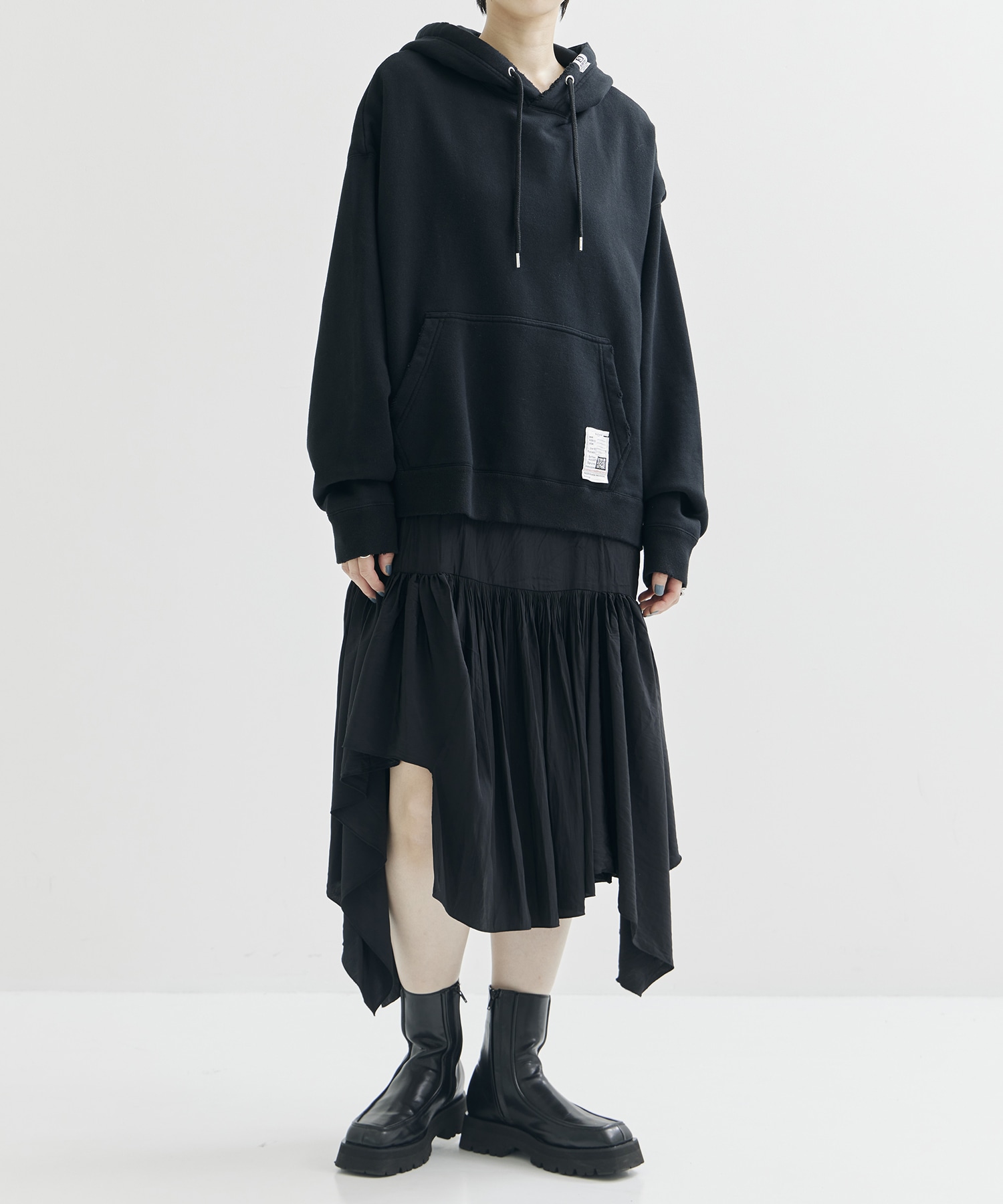 HOODIE COMBINED DRESS Maison MIHARA YASUHIRO