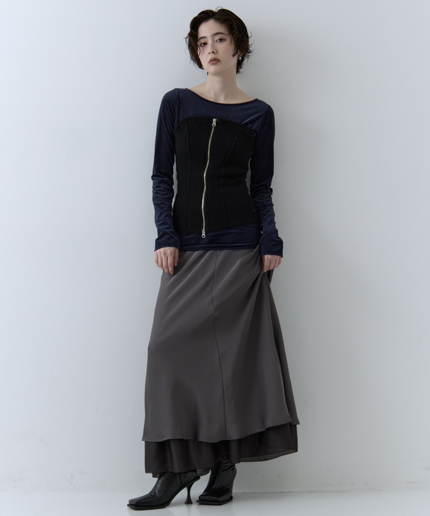 Bustier Combi Jersey Top STUDIOUS