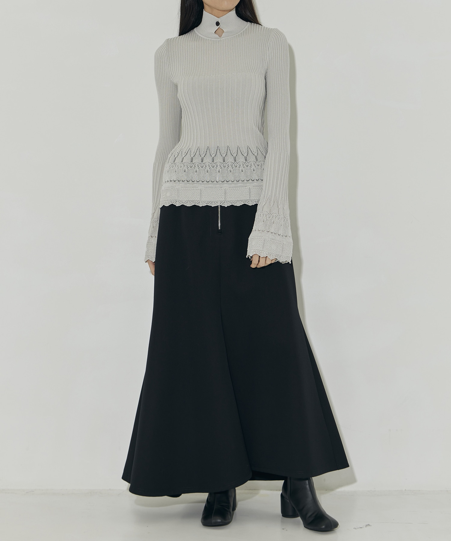 Emerge flower knit top MURRAL