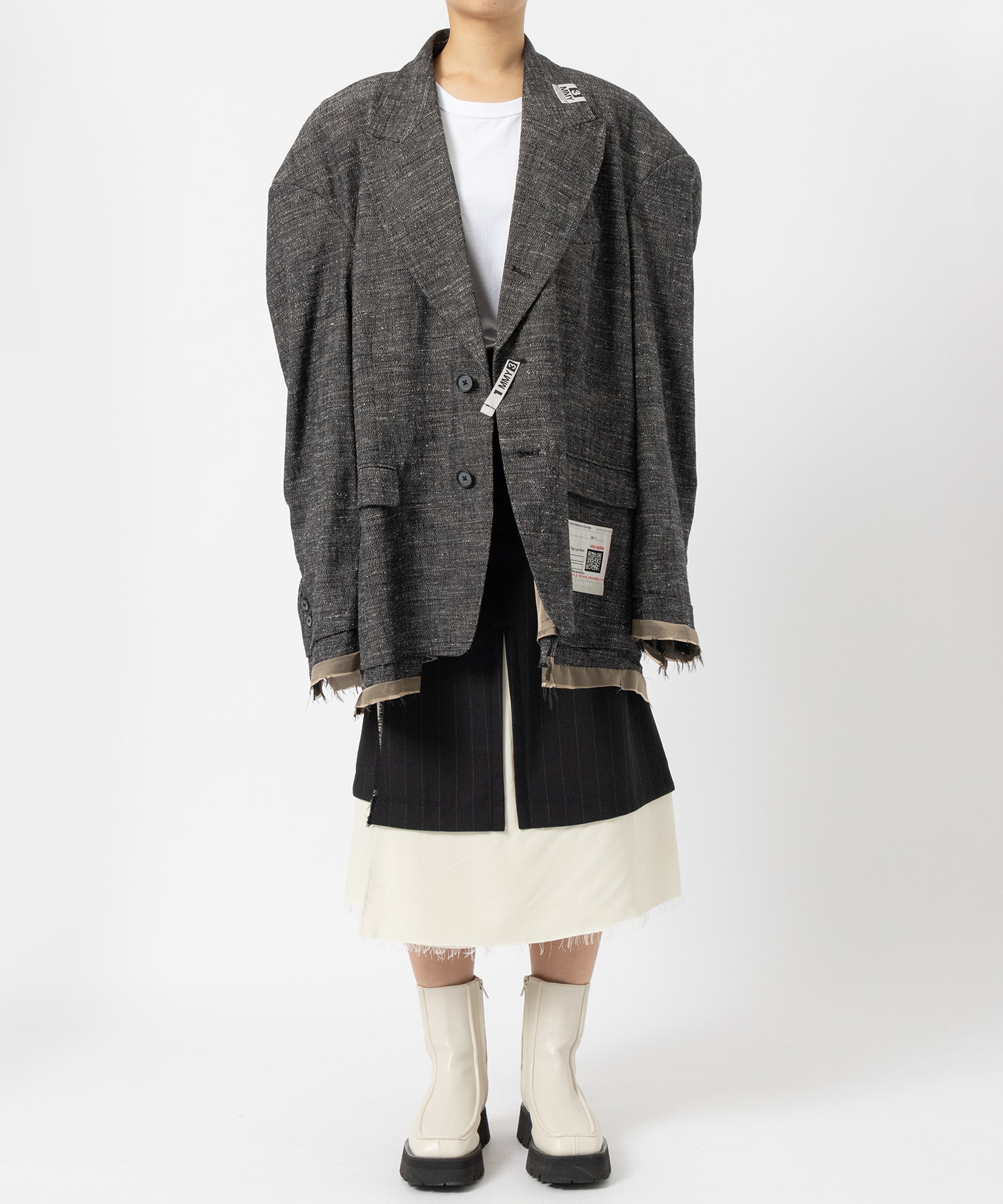 WOOL PASTED SKIRT Maison MIHARA YASUHIRO