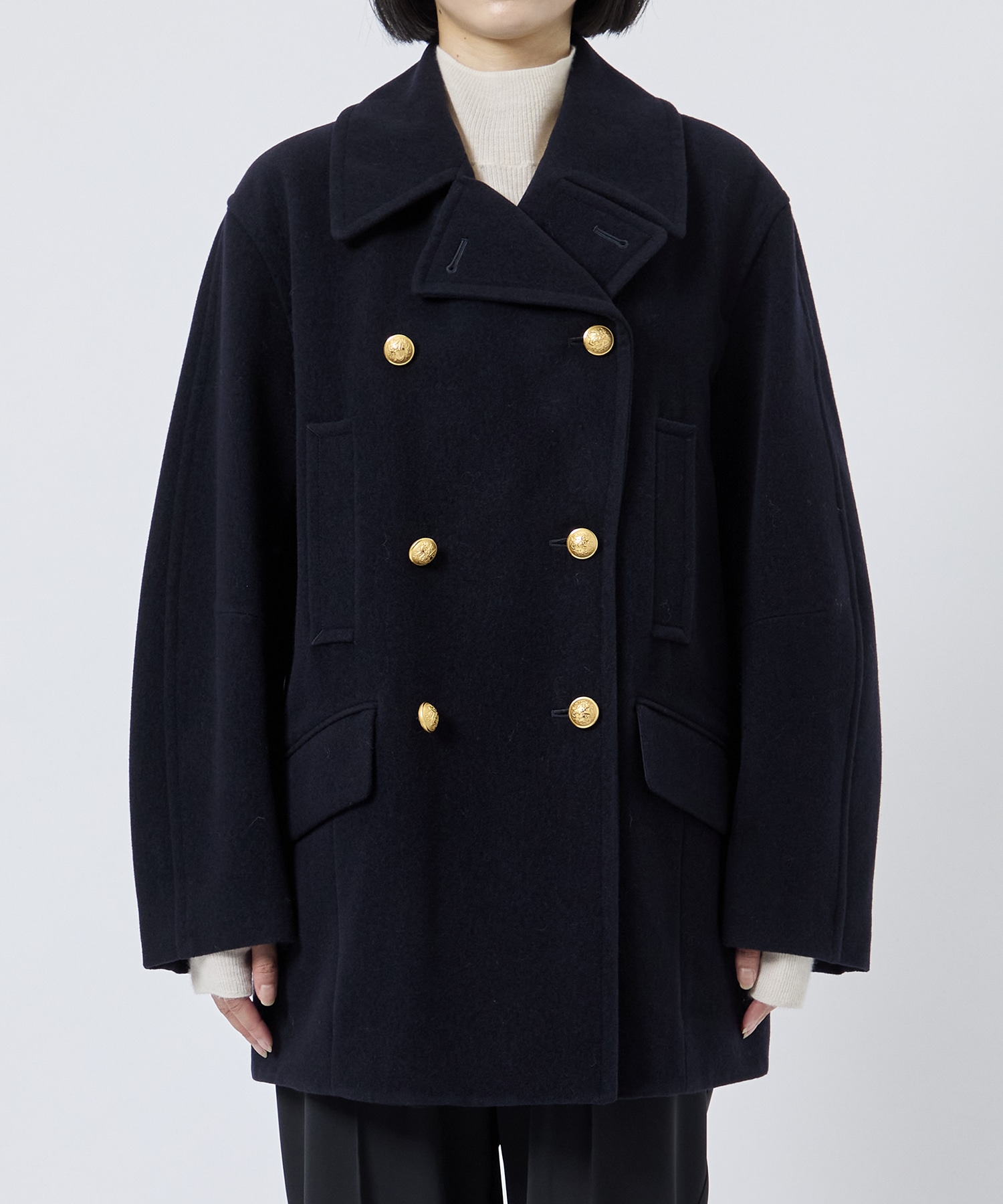 WOOL COCOON PEACOAT IHNN