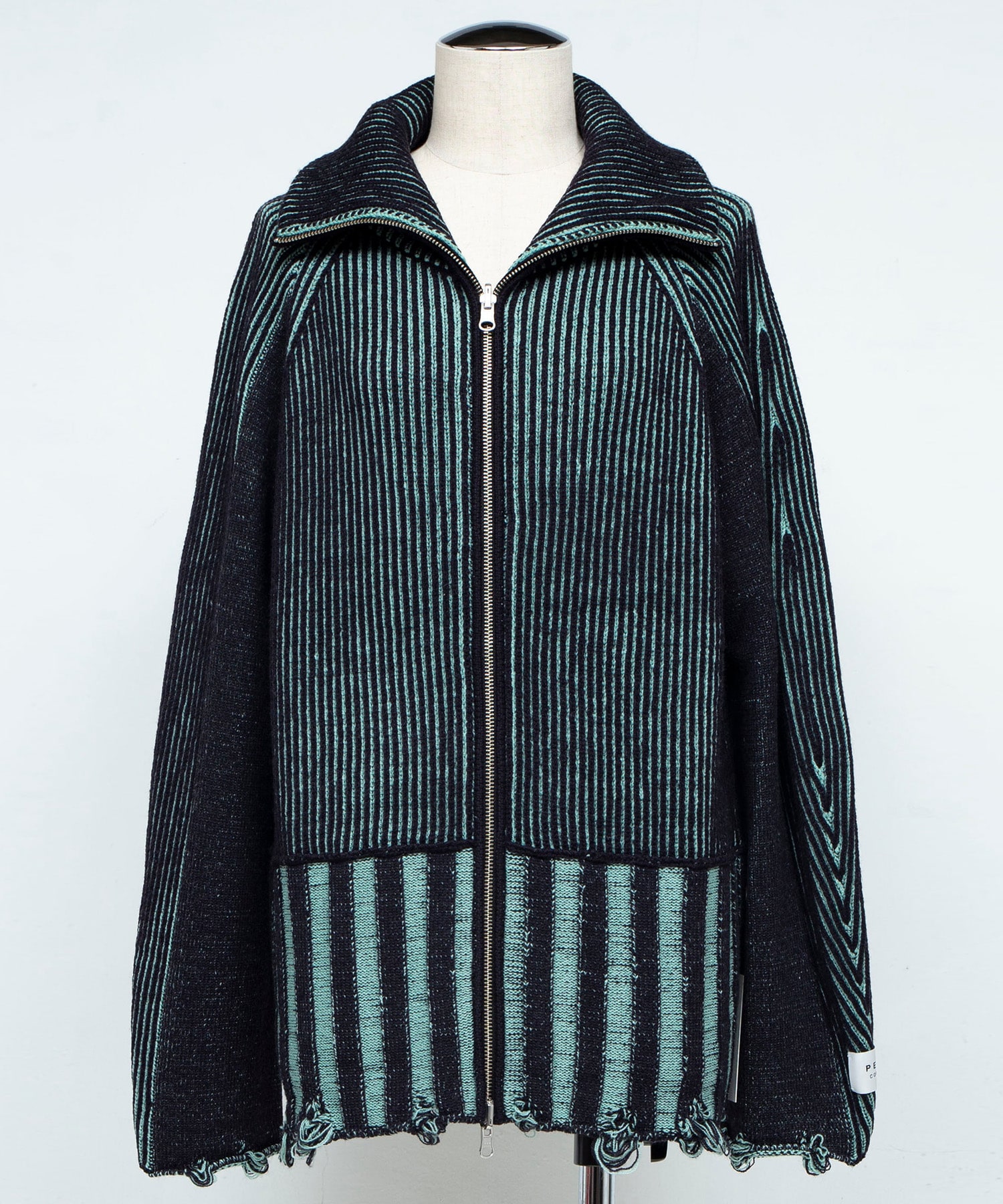 リバーシブルZip knit coat PEIEN