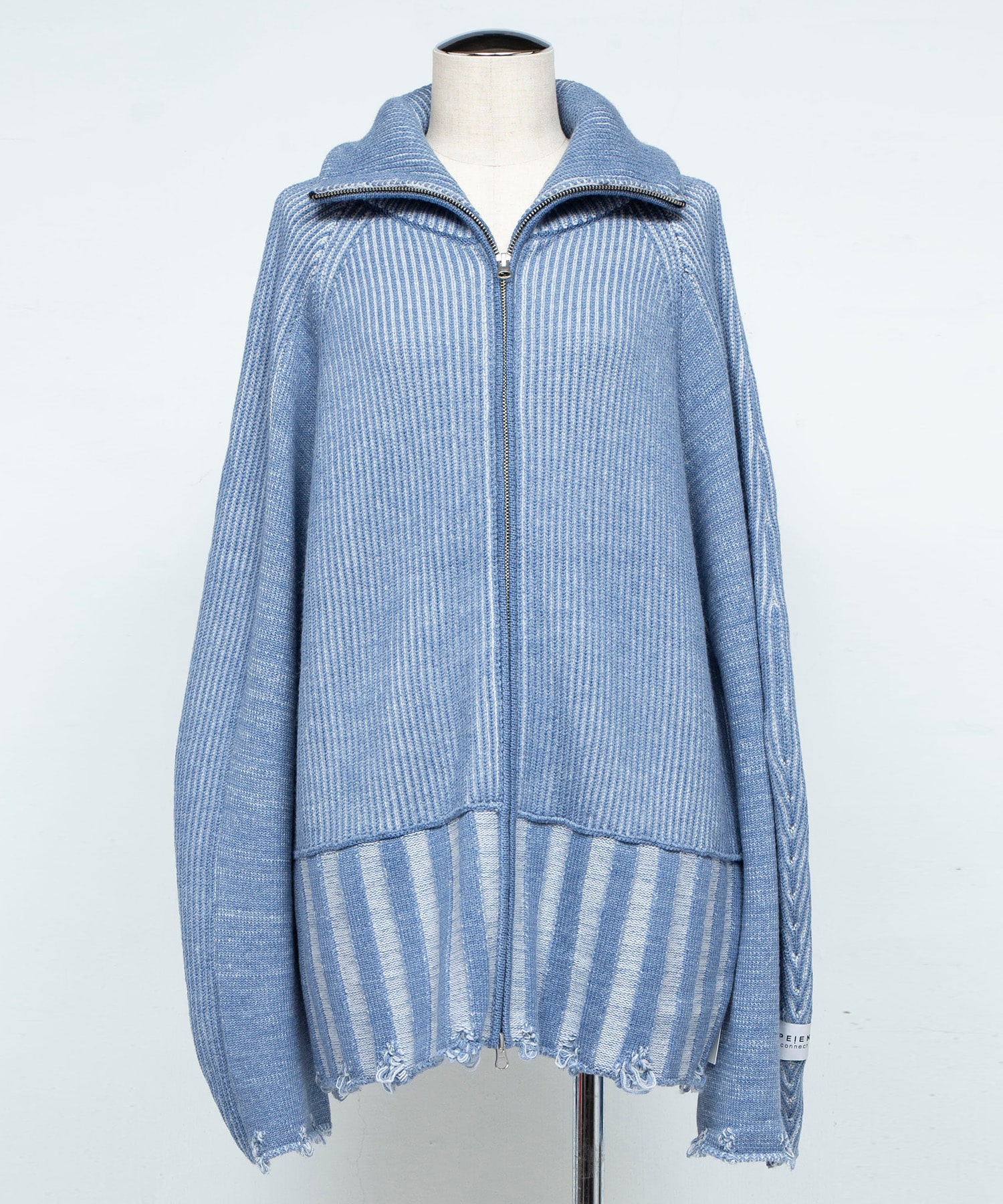 リバーシブルZip knit coat PEIEN