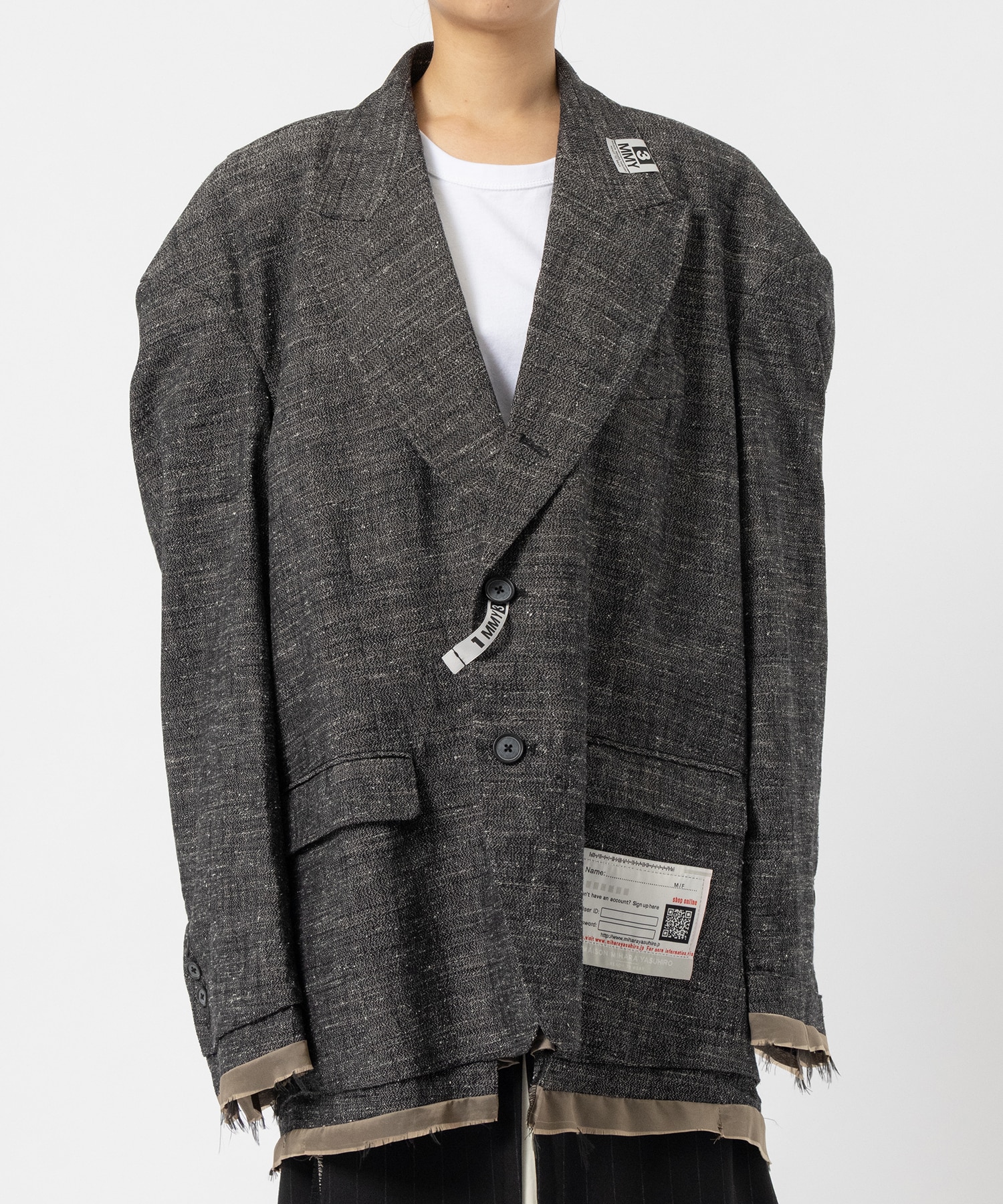 SLUB NEP TWEED JACKET Maison MIHARA YASUHIRO