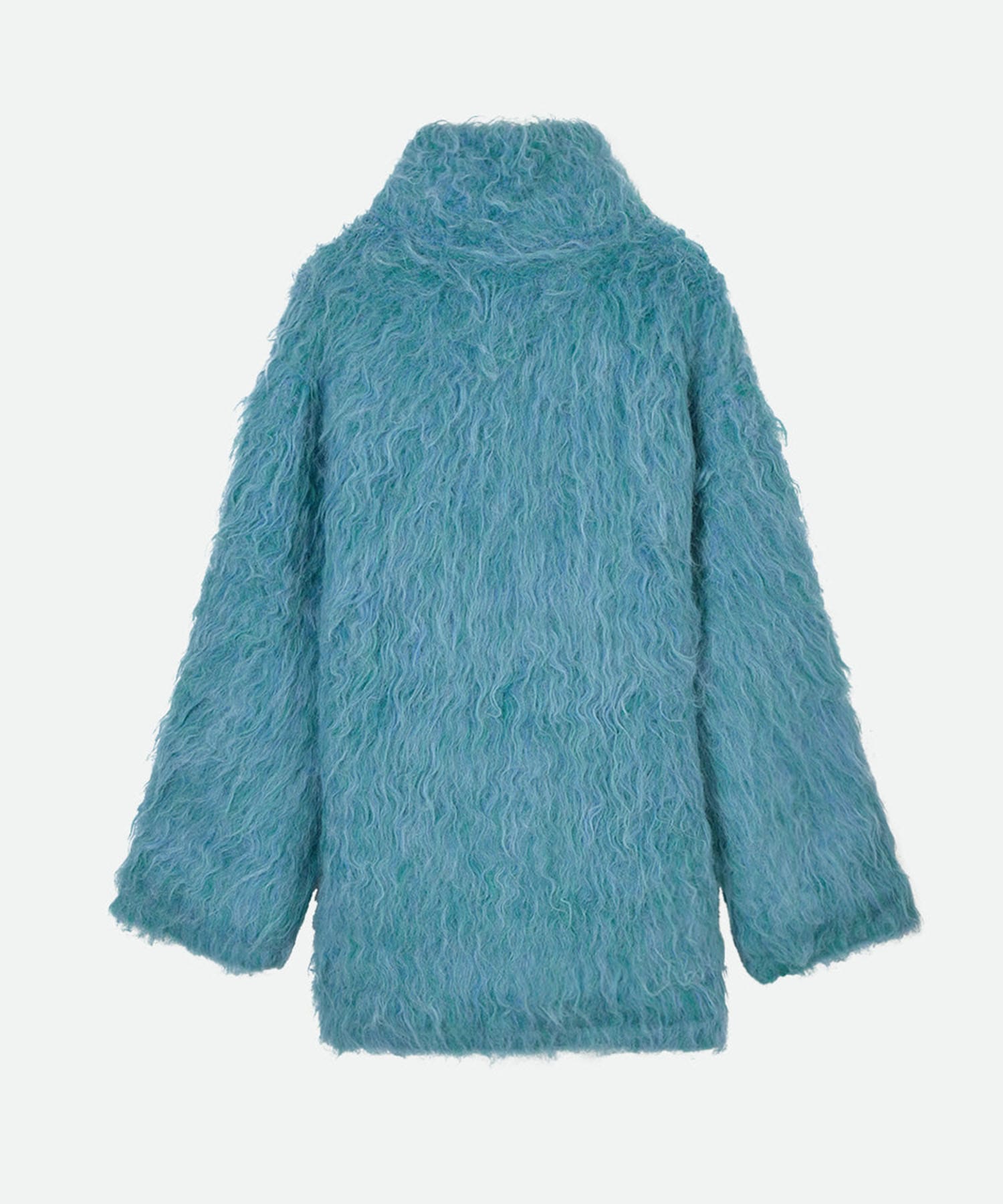 BIG COLLAR KNIT FUR JACKET NOUNLESS