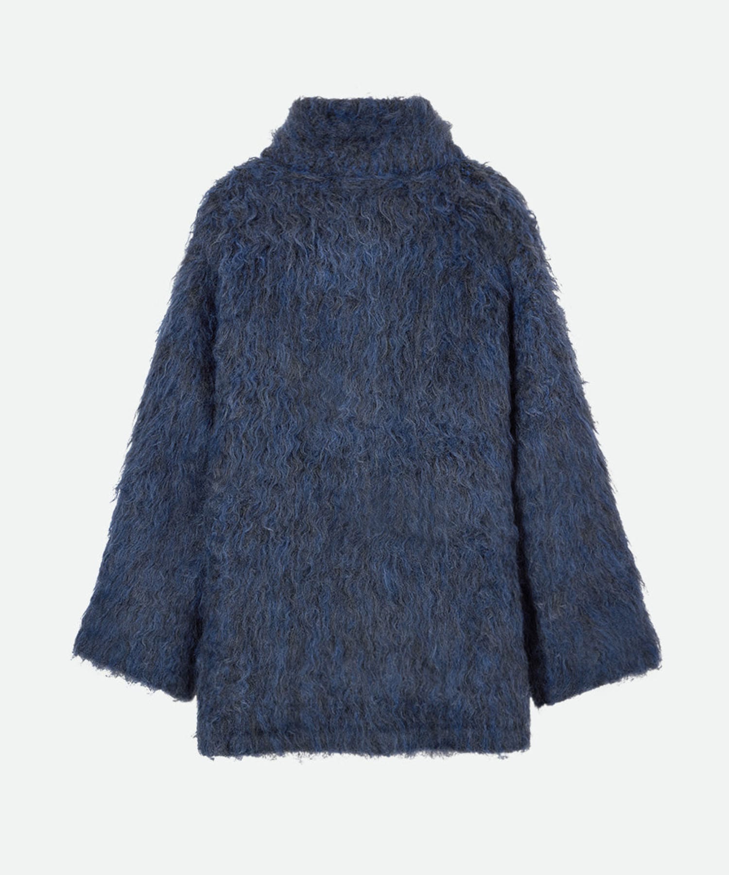 BIG COLLAR KNIT FUR JACKET NOUNLESS