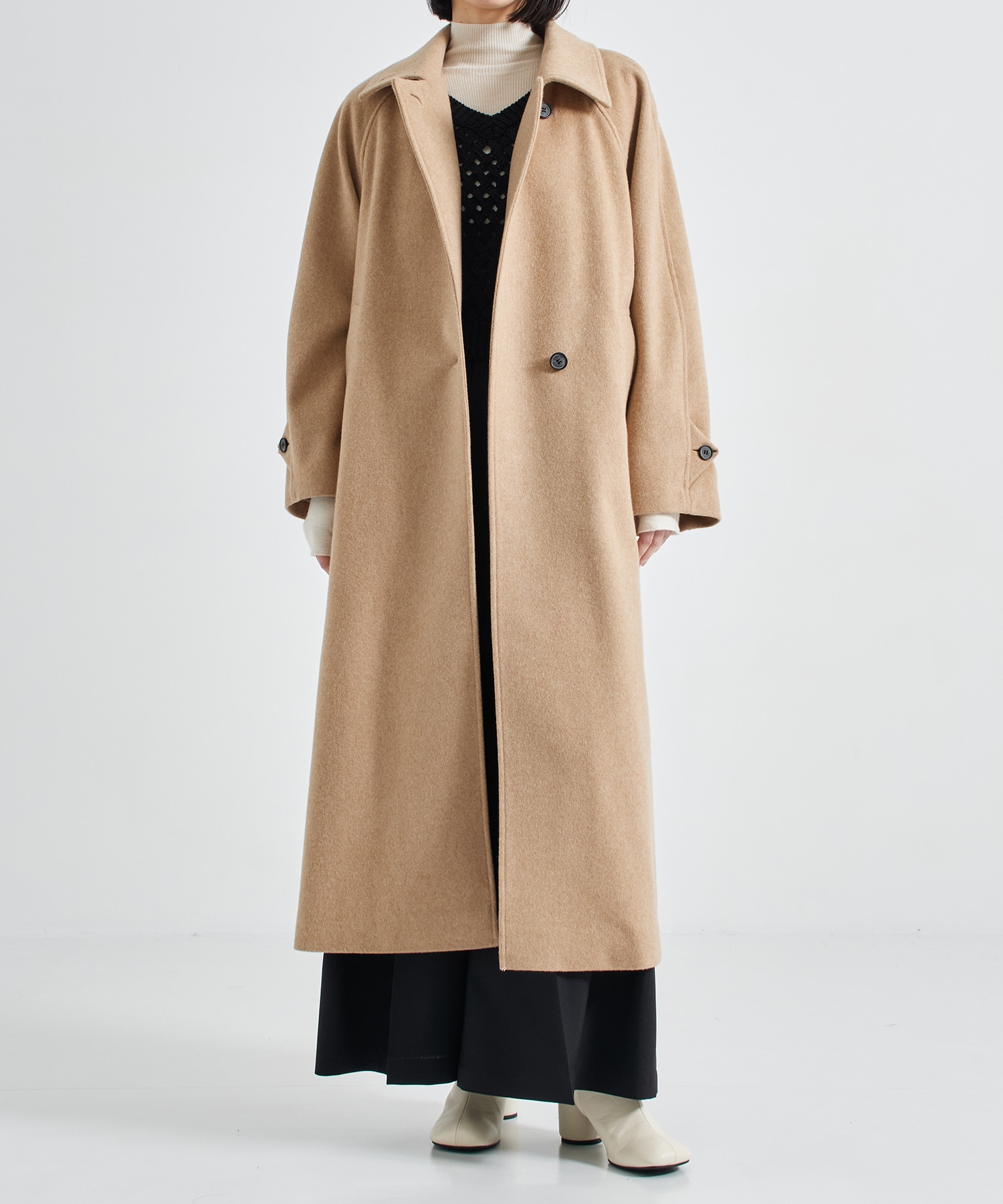 Stand Collar Wool Coat STUDIOUS