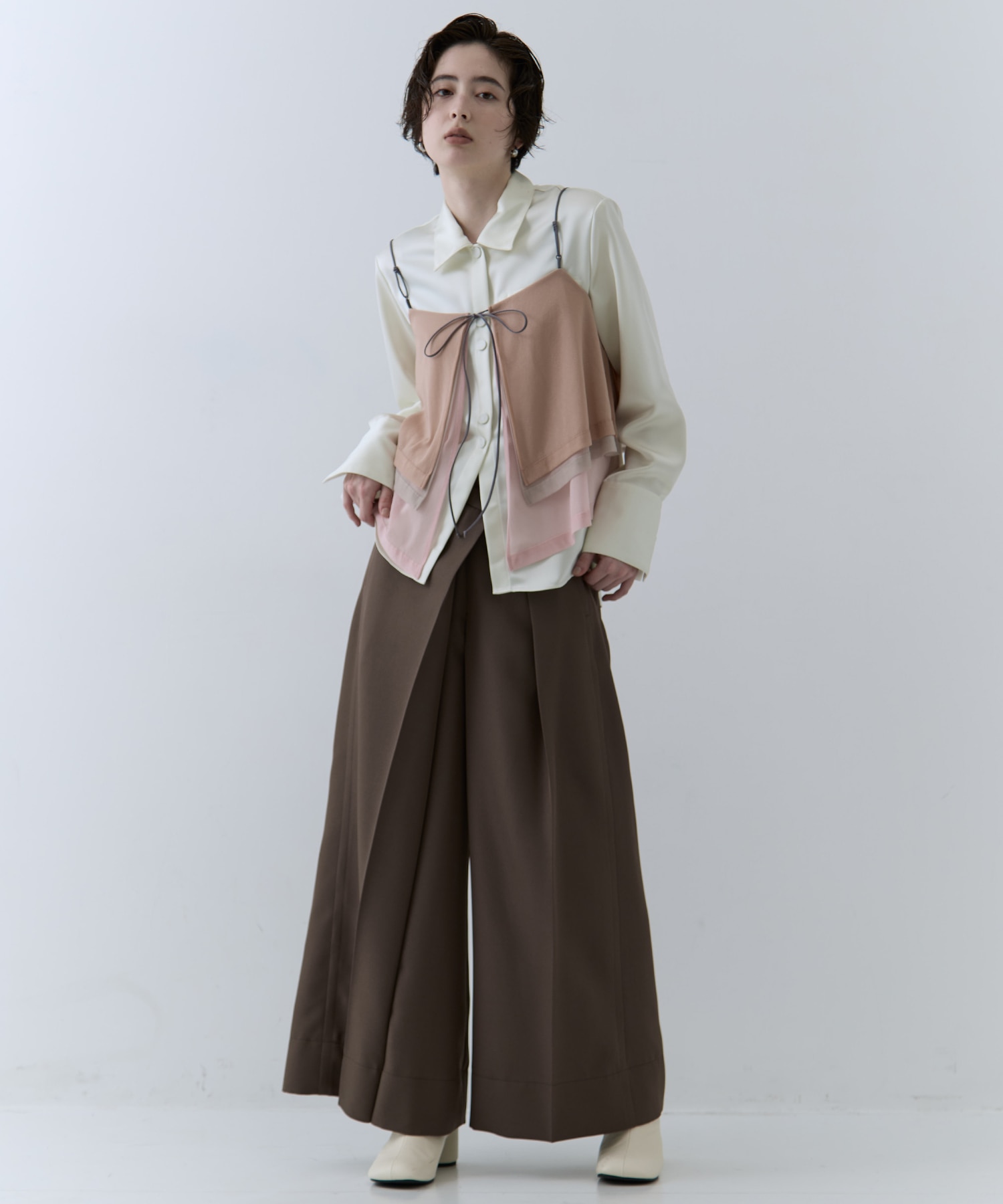 Stretch Satin Shirt STUDIOUS