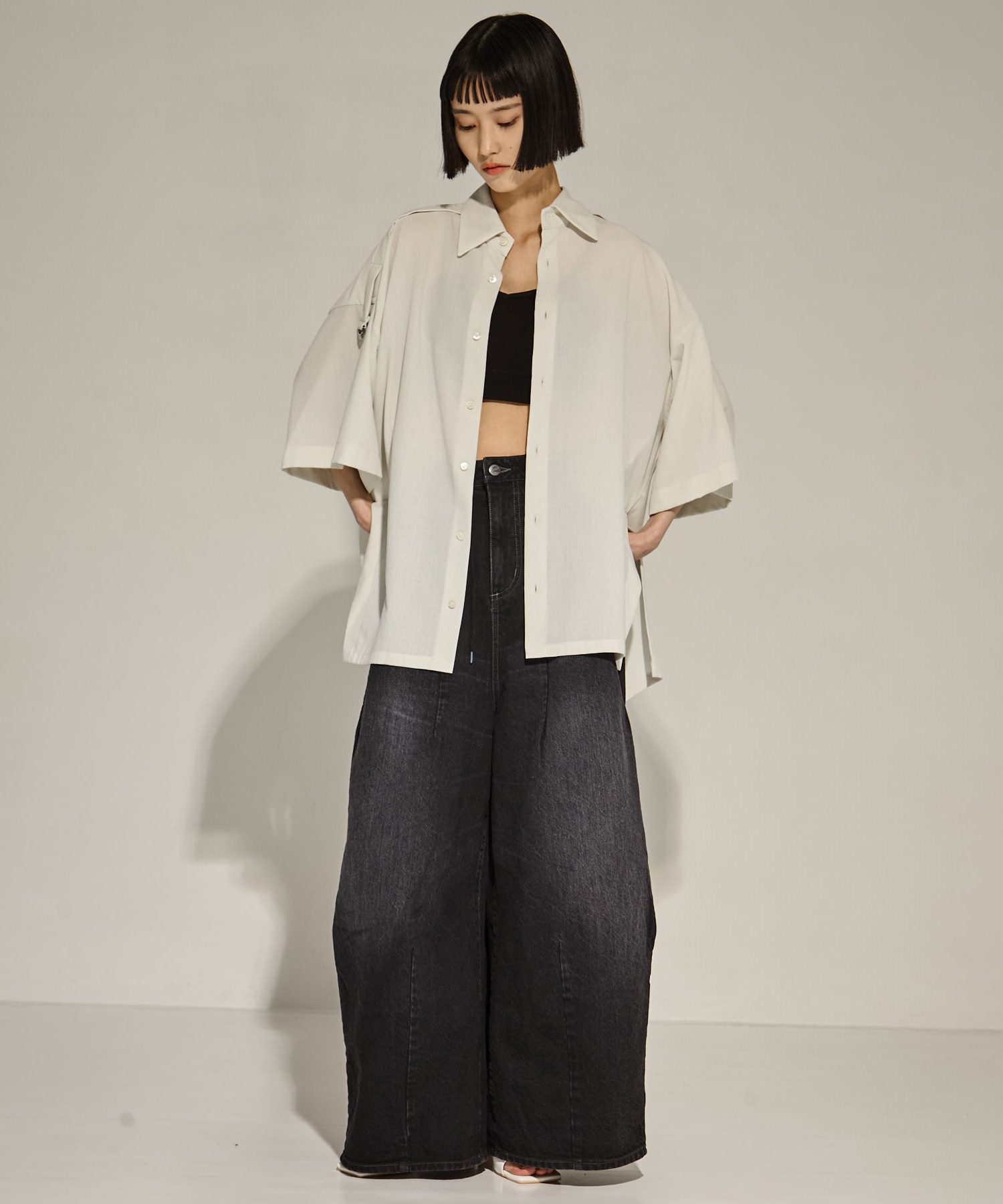 Sleeve Belt Shirt UJOH