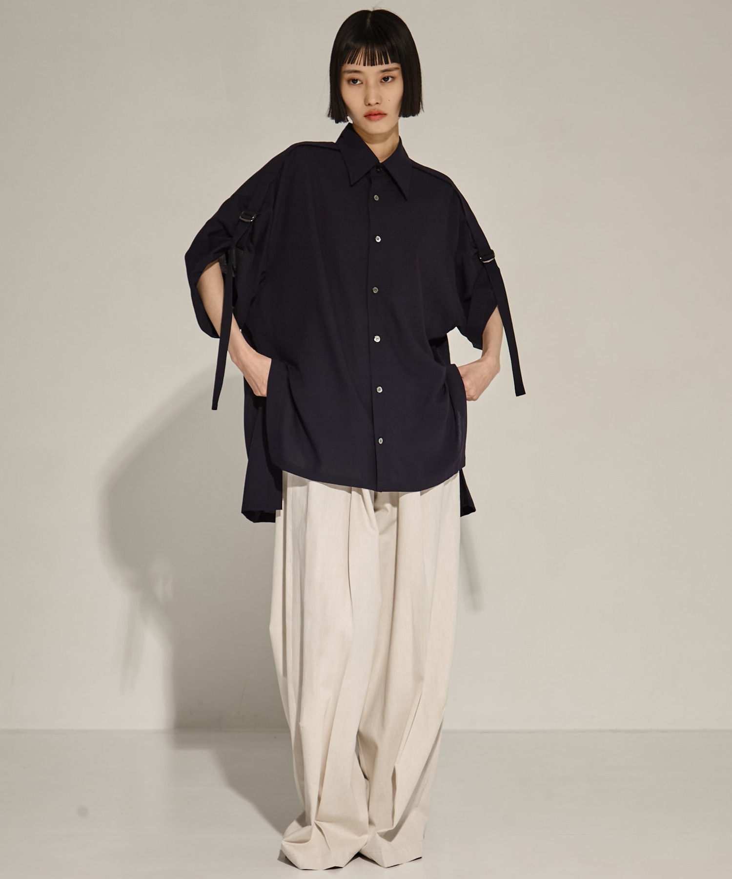 Sleeve Belt Shirt UJOH
