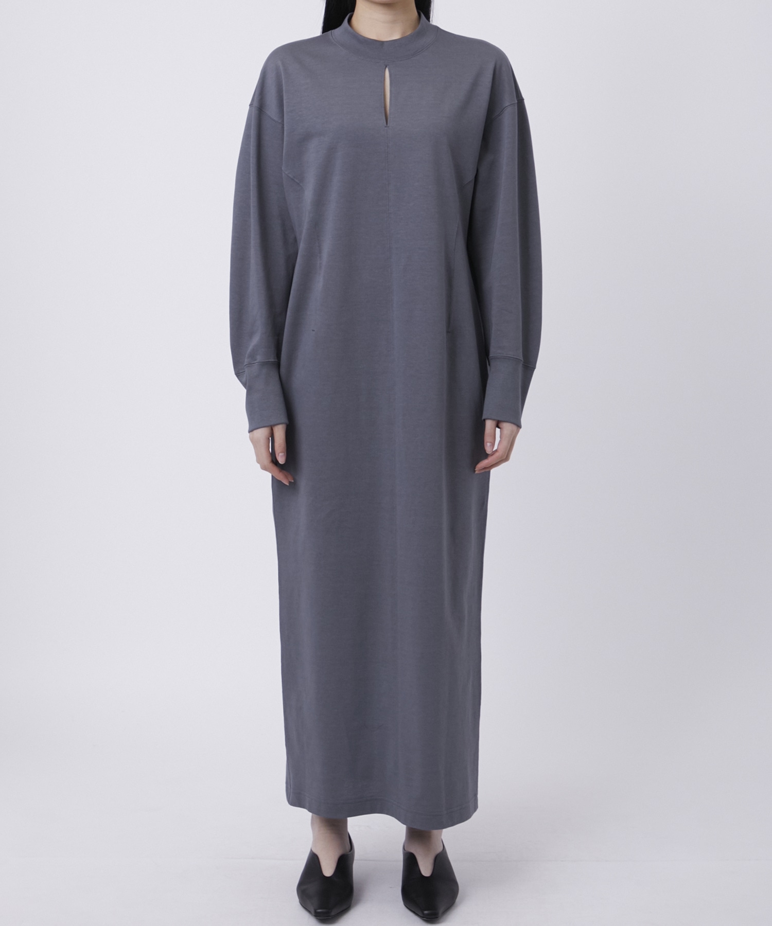 Cotton Jersey I-Line Dress Mame Kurogouchi