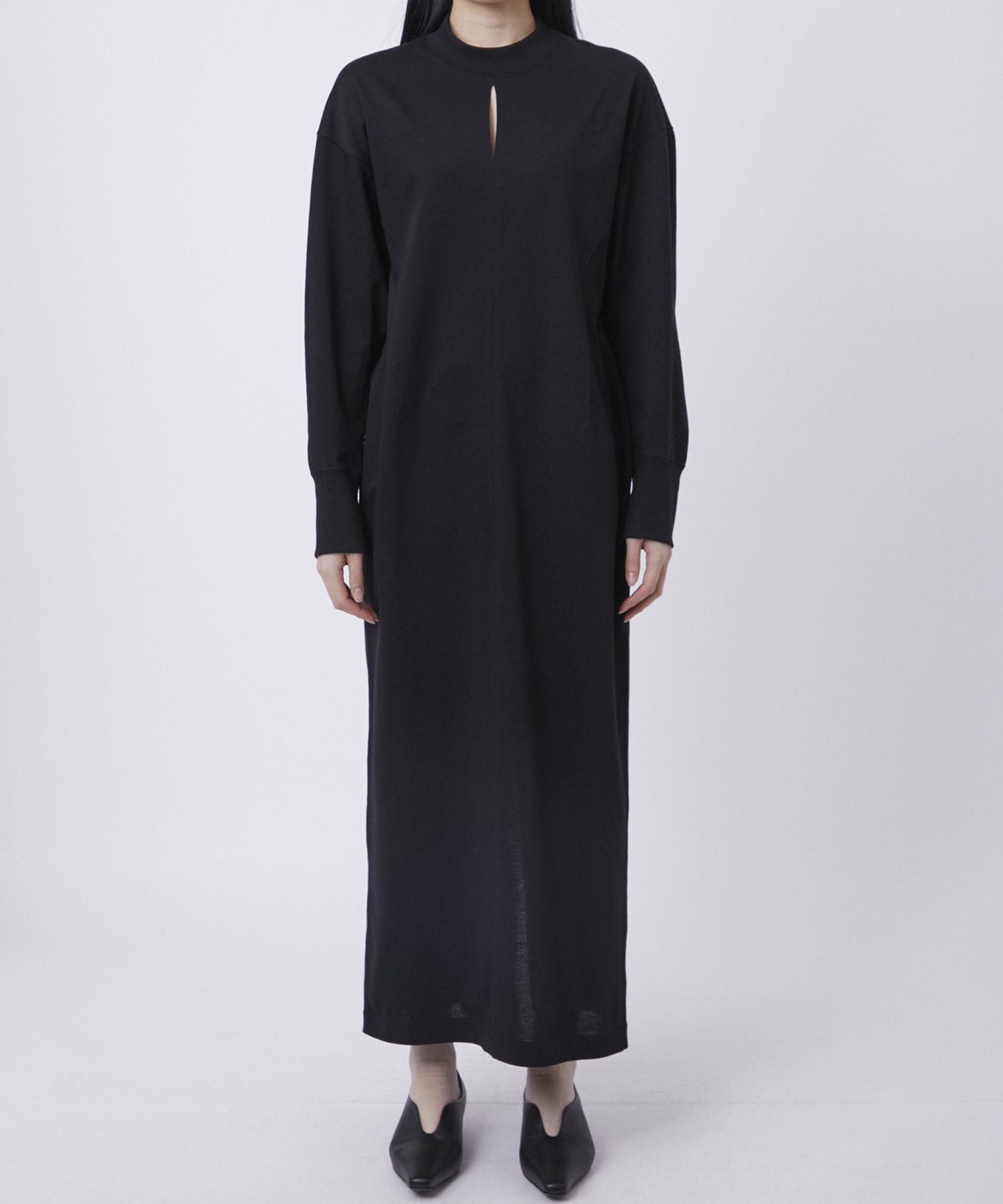 Cotton Jersey I-Line Dress Mame Kurogouchi