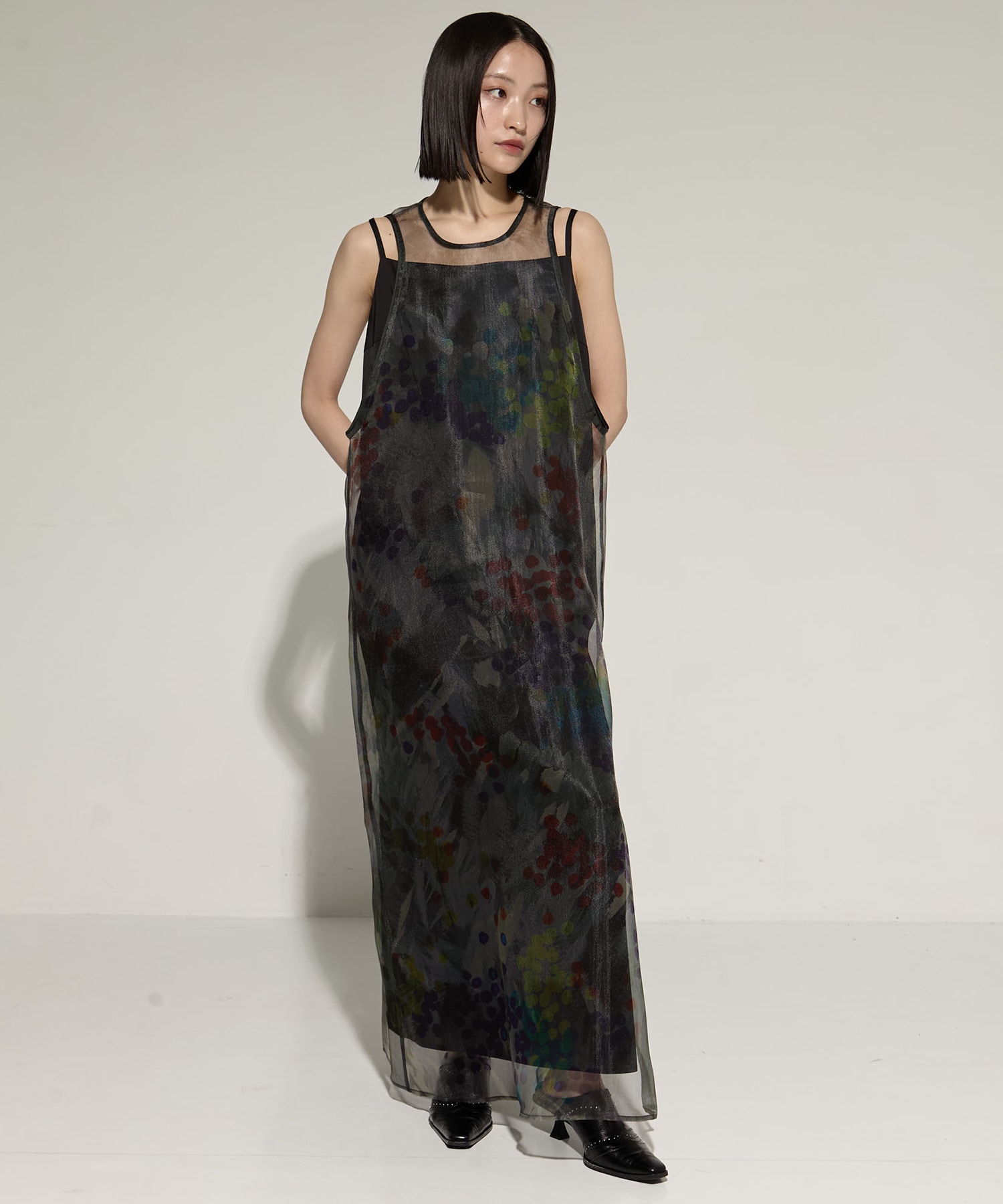 STAMP ART LAYERED DRESS AMERI
