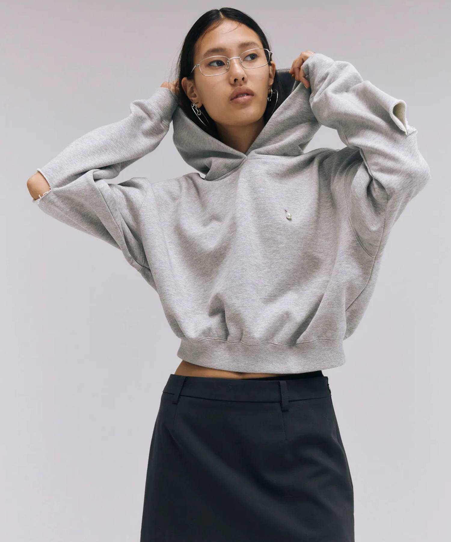 SLIT SHORT HOODIE JOSEMOON