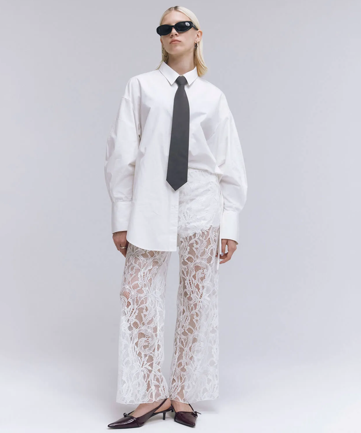 LACE FLARE PANTS JOSEMOON