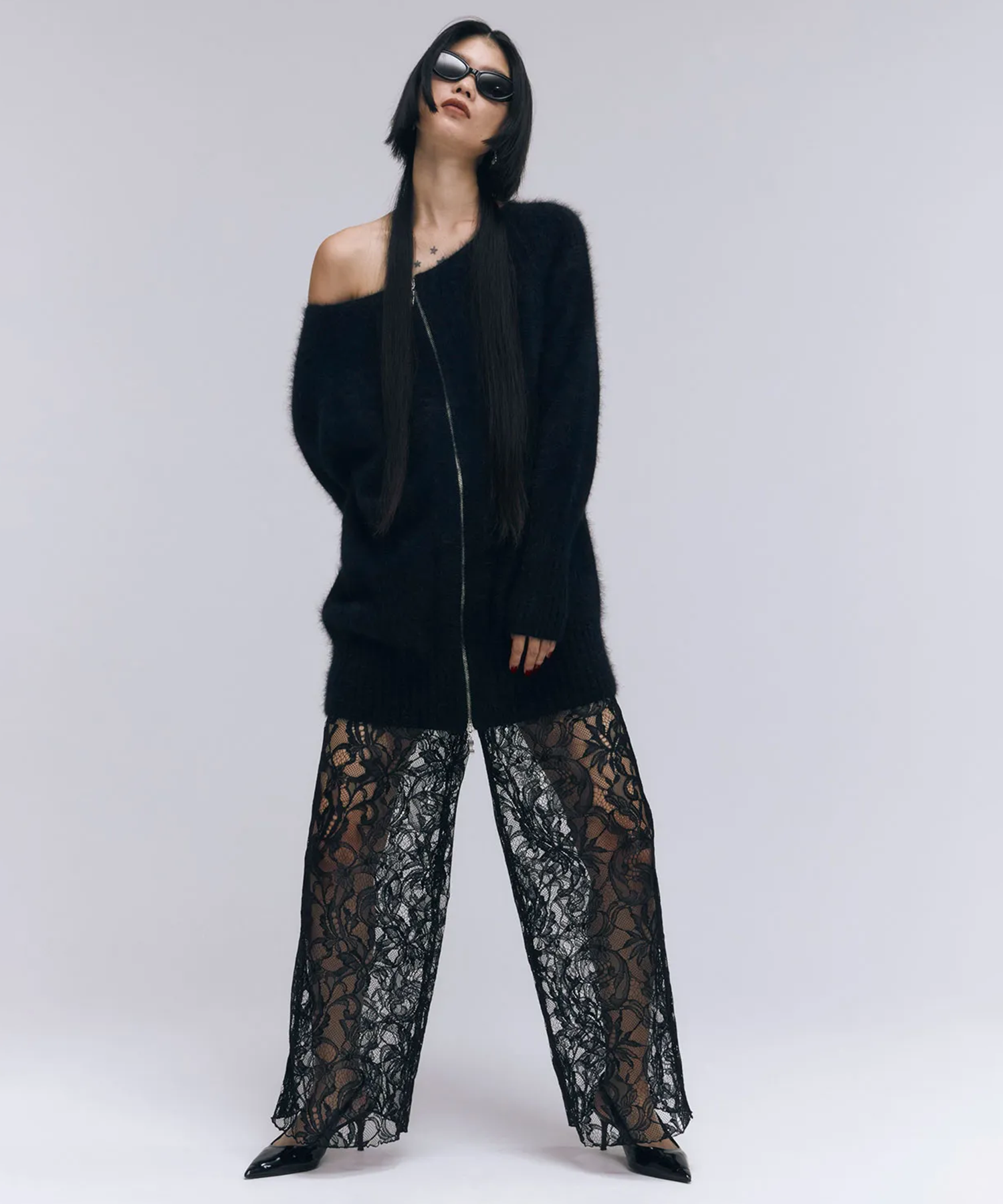 LACE FLARE PANTS JOSEMOON