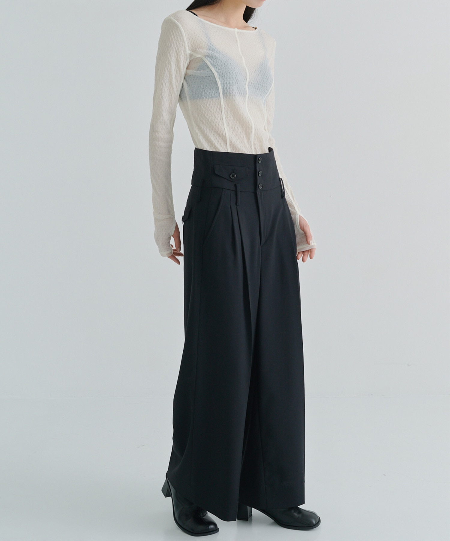 HIGH WAIST DESIGN TROUSERS TAAKK