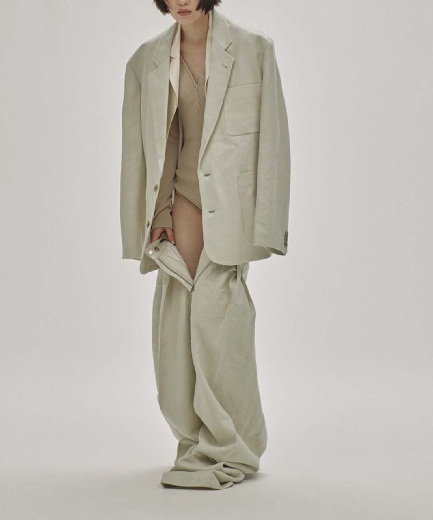 Tuck Linen Trousers TODAYFUL