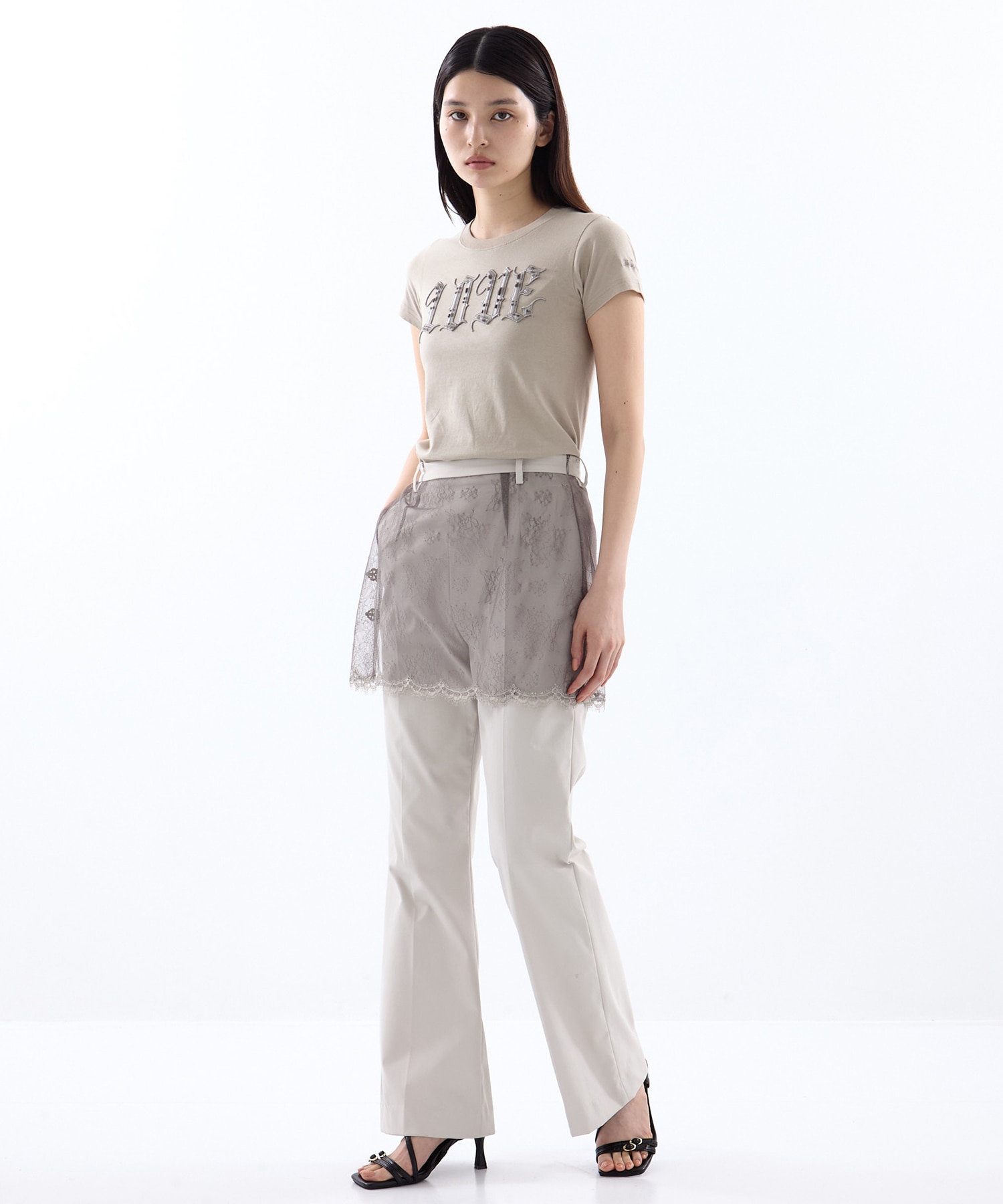 flower tulle skirt pants tanakadaisuke
