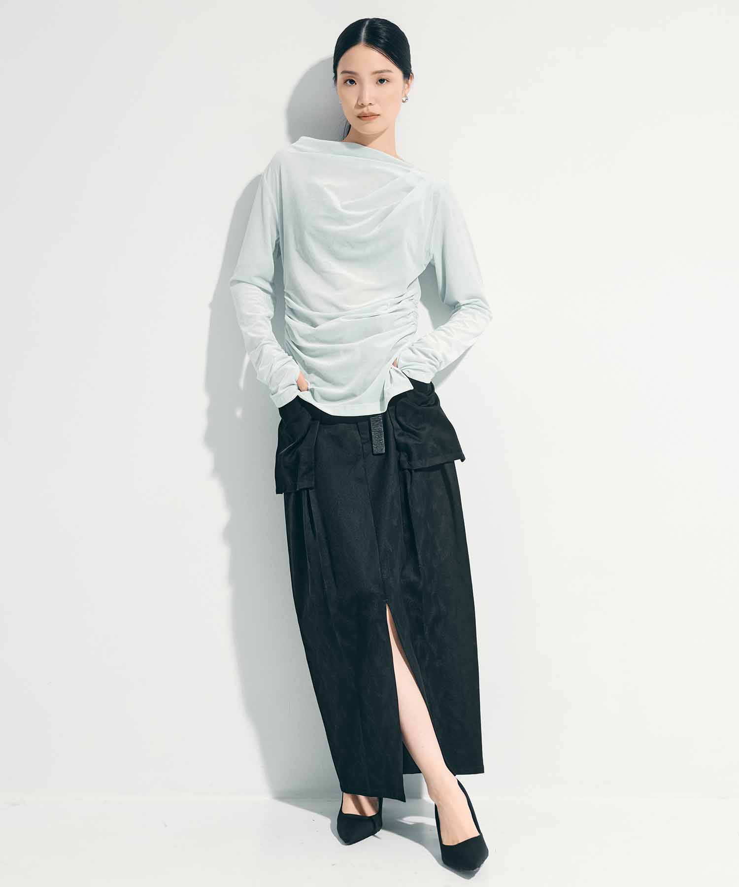 Leaf Jacquard Skirt STUDIOUS