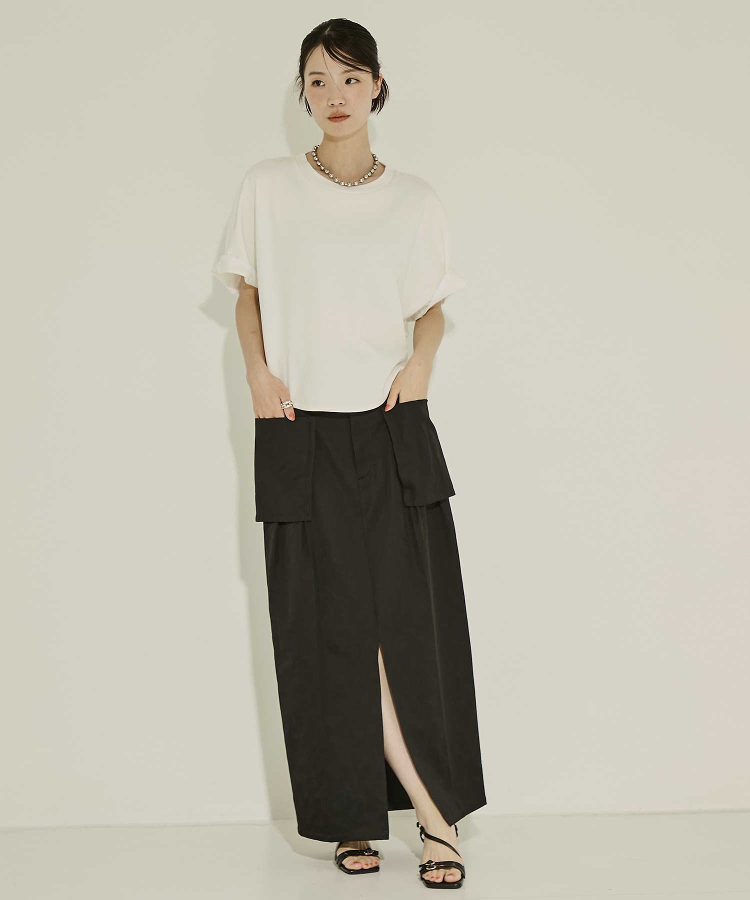 Leaf Jacquard Skirt STUDIOUS
