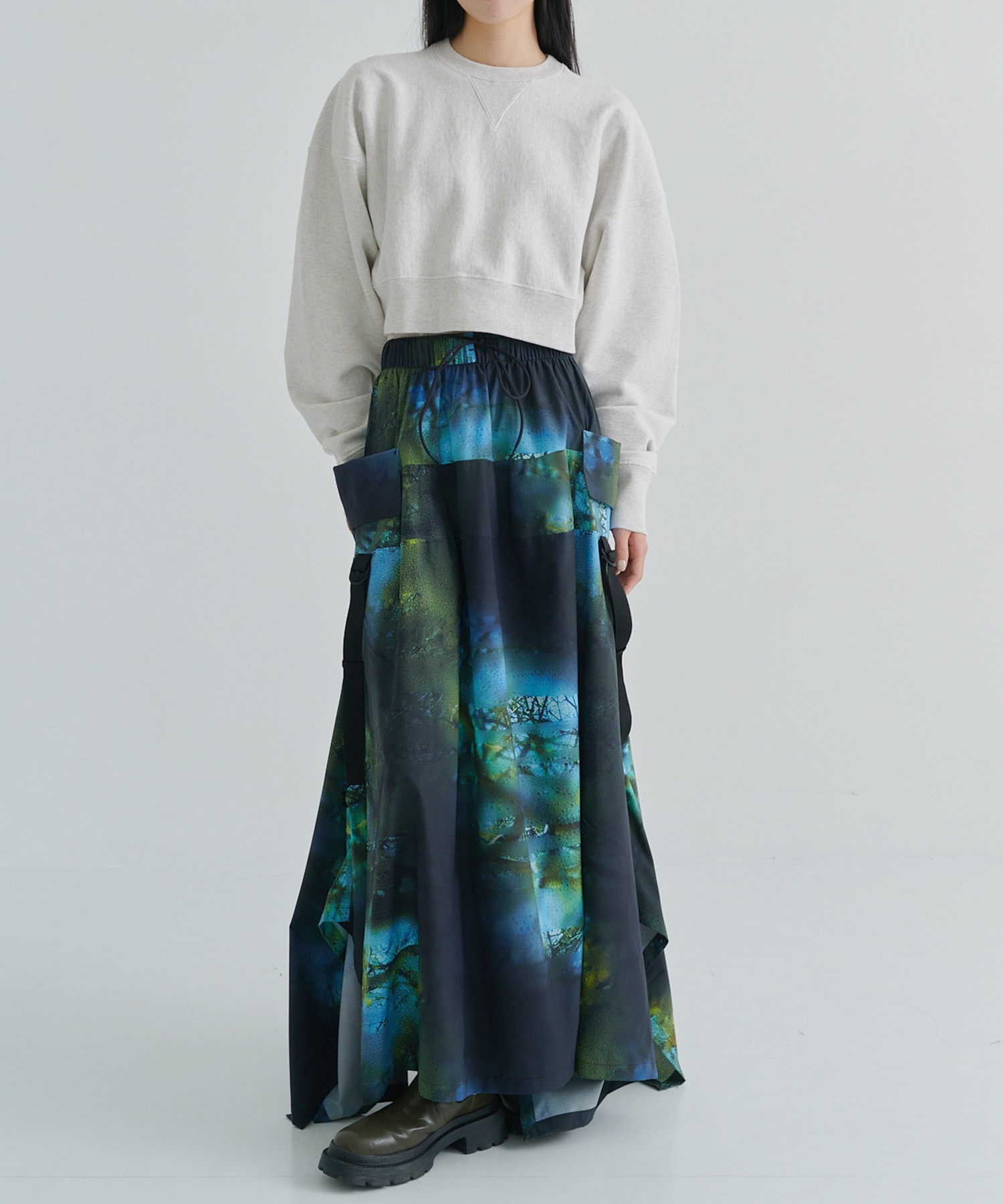 Y3-S25-0000-131/AOP SKIRT/MULTICOLOR Y-3