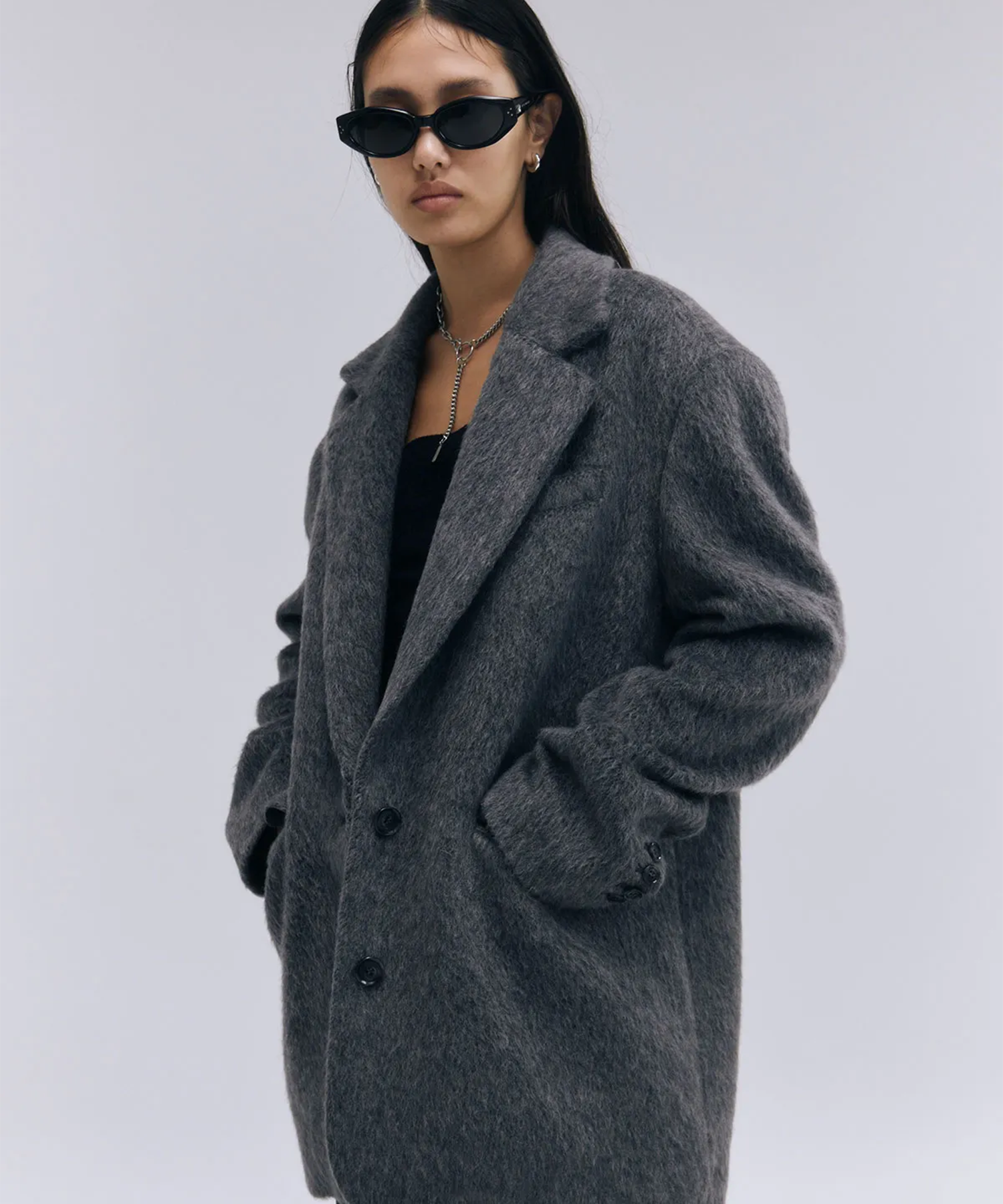 MOHAIR SHAGGY JACKET JOSEMOON