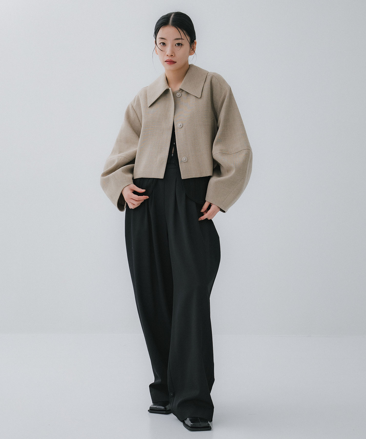 COCOON SLEEVE SHORT JACKET CLANE
