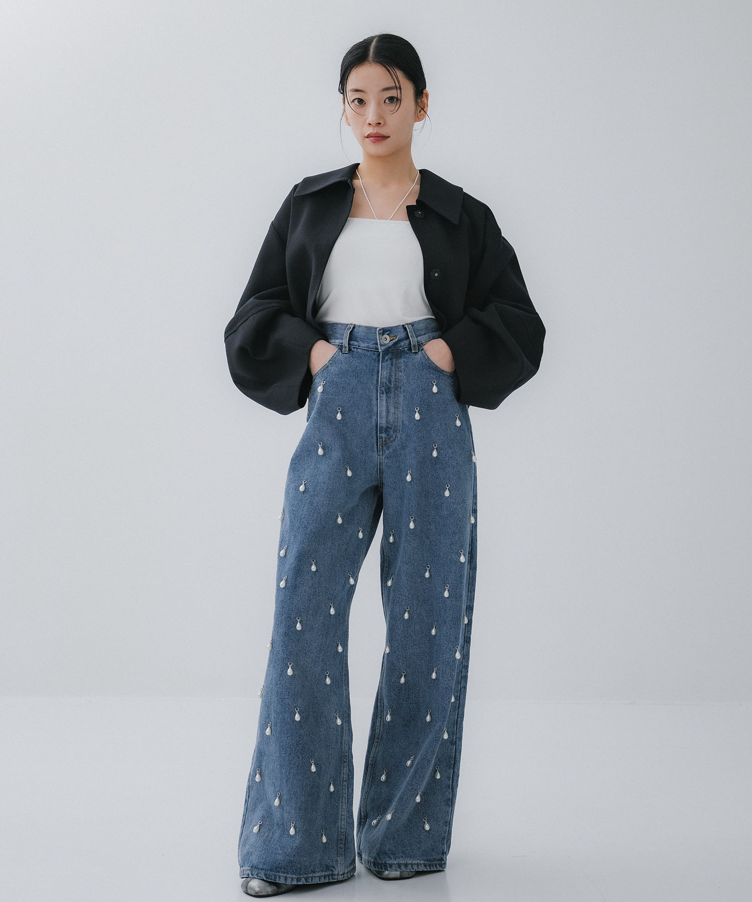 COCOON SLEEVE SHORT JACKET CLANE