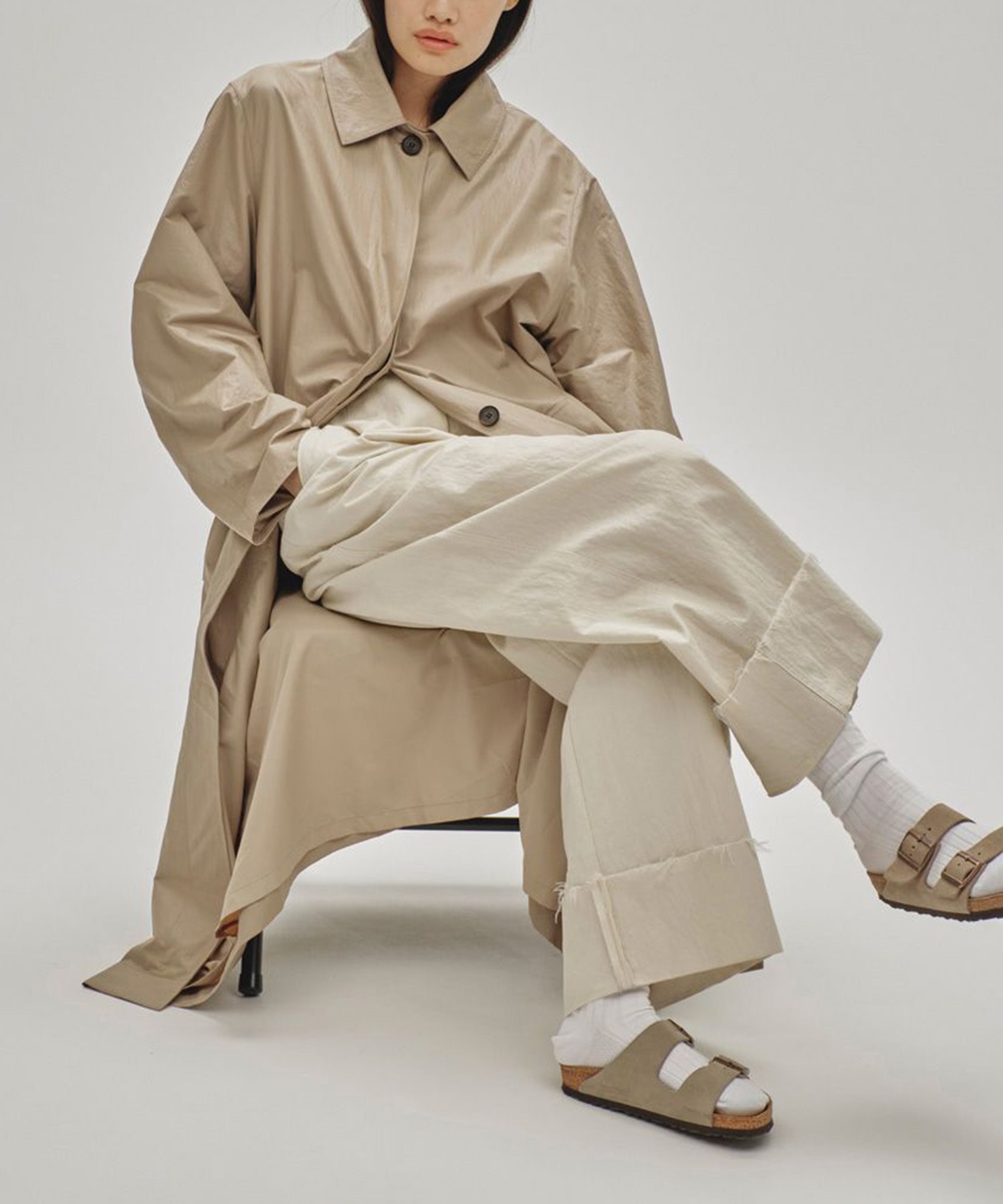 Nylon Soutiencollar Coat TODAYFUL