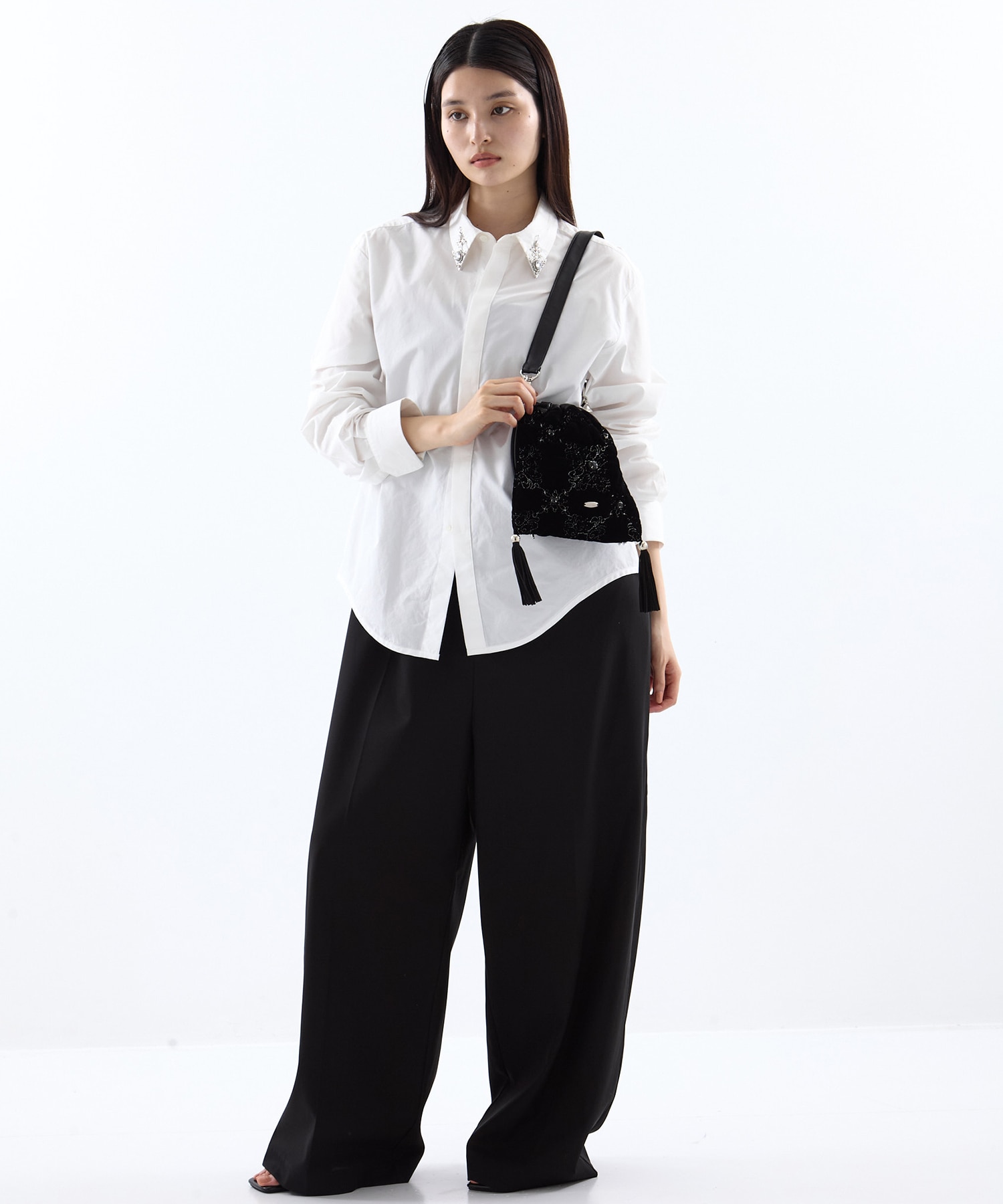 palace tiles quilted drawstring bag tanakadaisuke