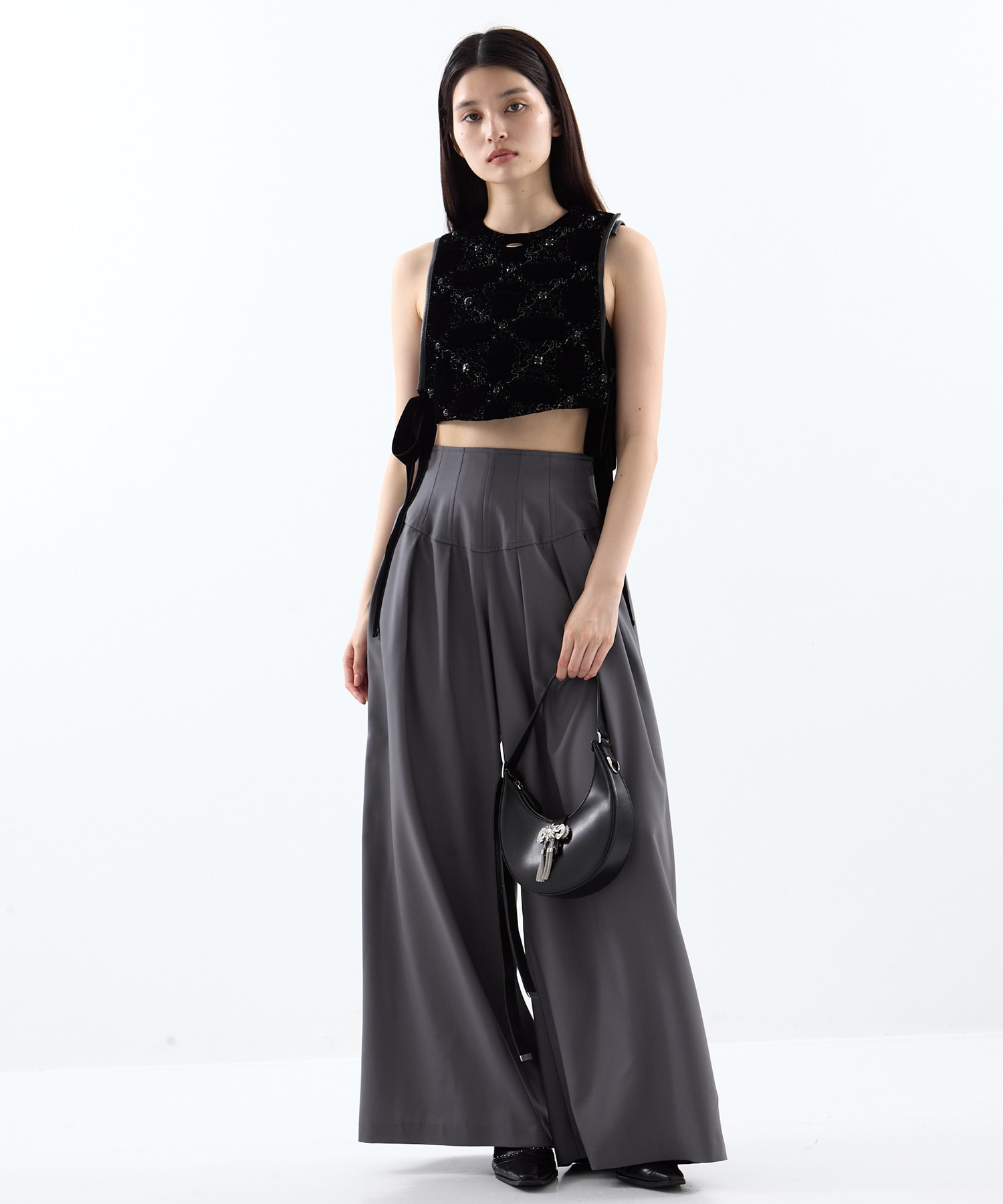 ribbon bijou half moon bag tanakadaisuke