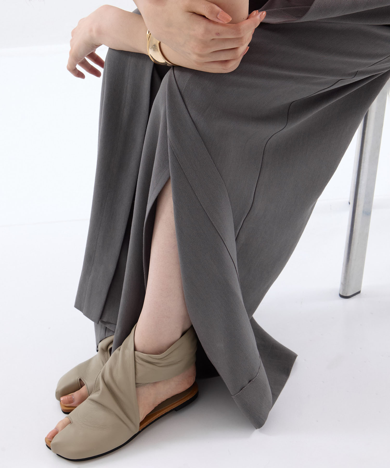 Sheep Leather Tabi Sandals Mame Kurogouchi