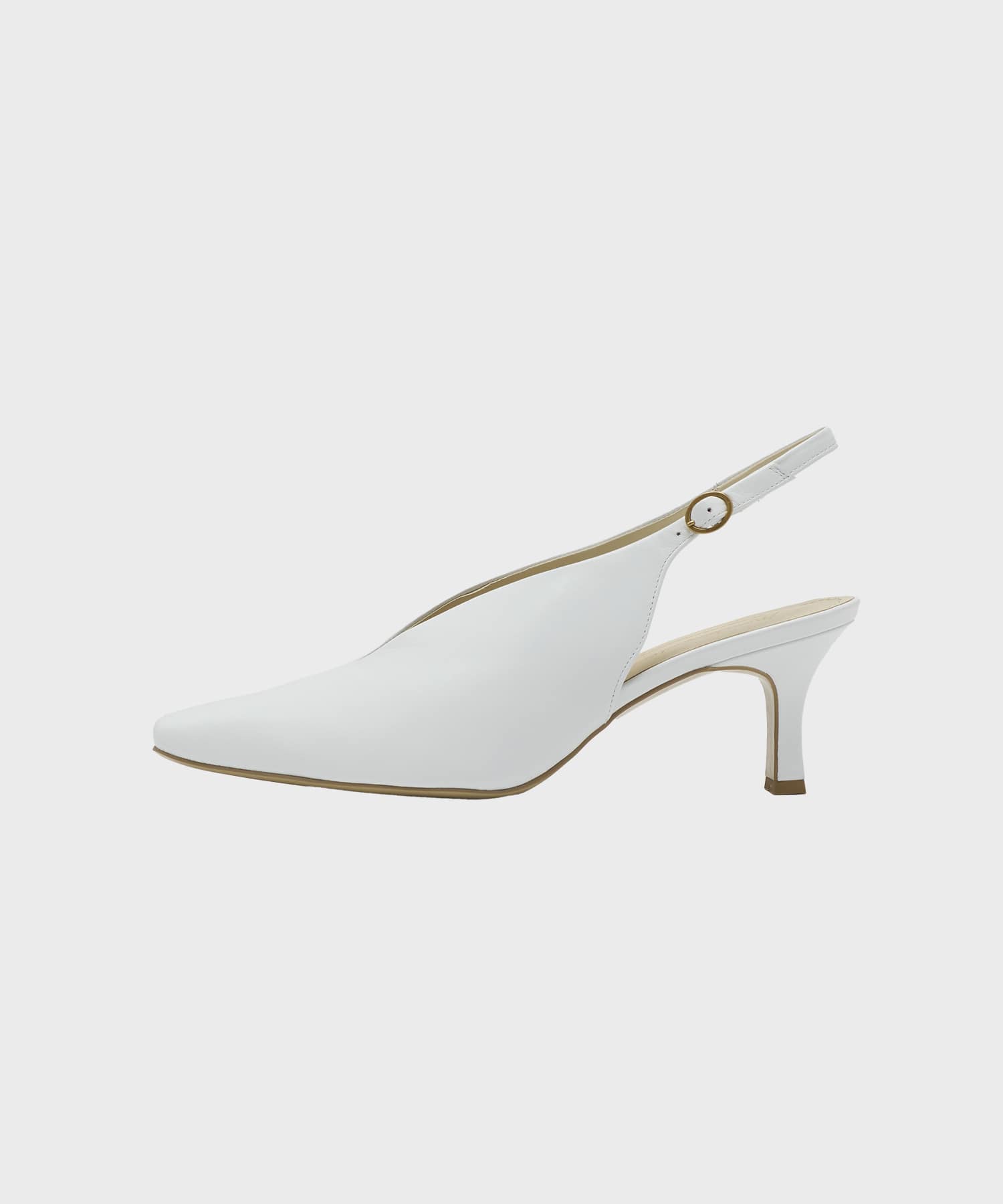 Curved Line Sling Back Heels Mame Kurogouchi